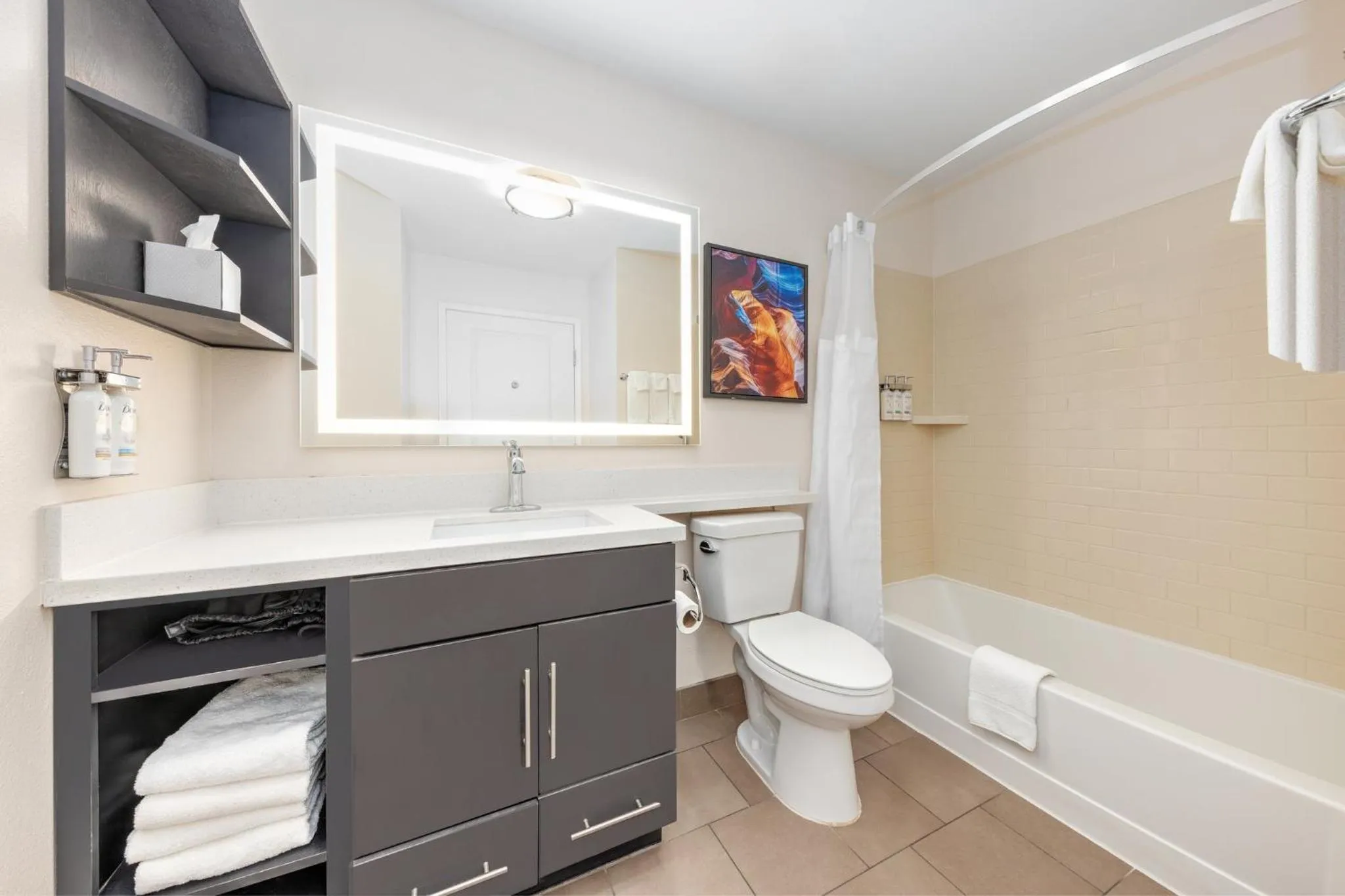 Bathroom in Candlewood Suites Midland by IHG