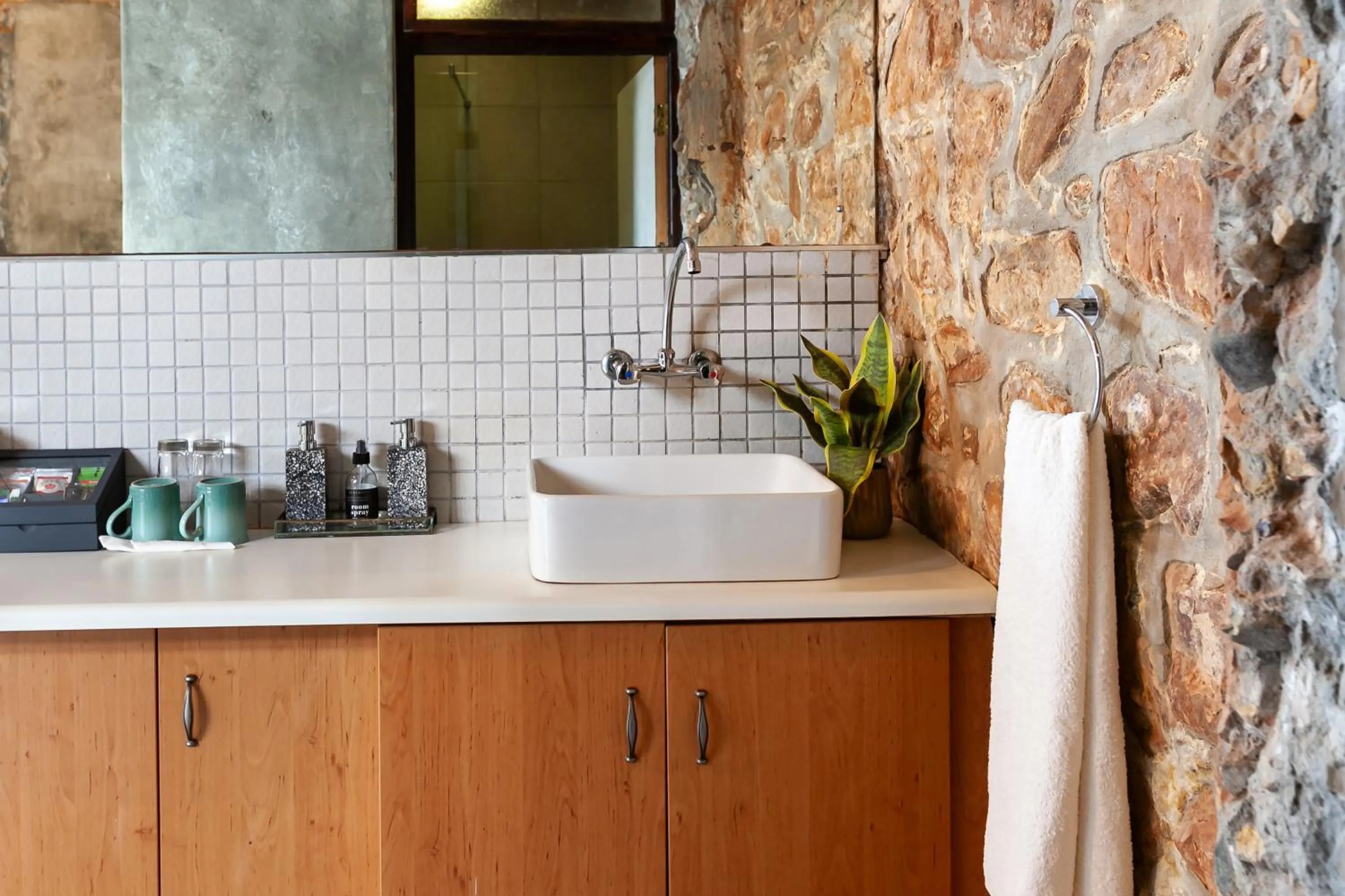 Bathroom in Leipzig Country House & Winery