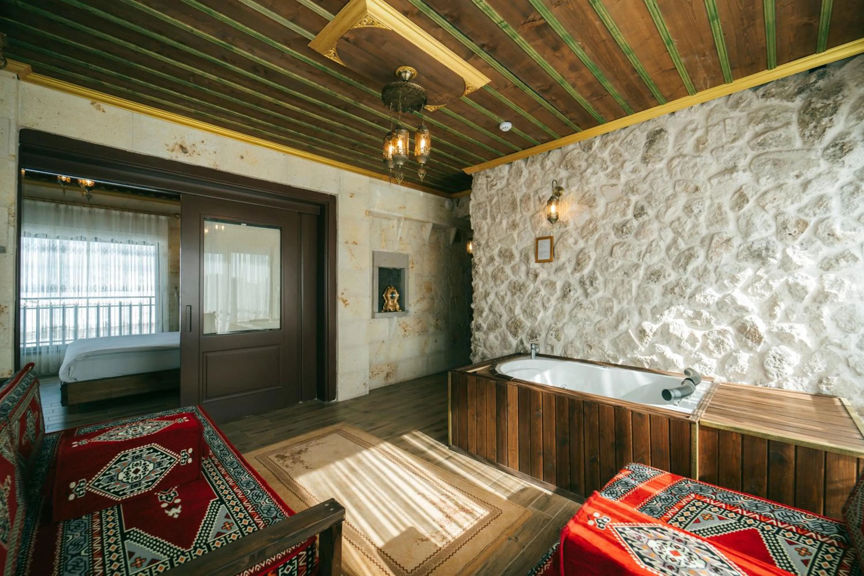 Living room, Bed in İncebey Konak Cappadocia