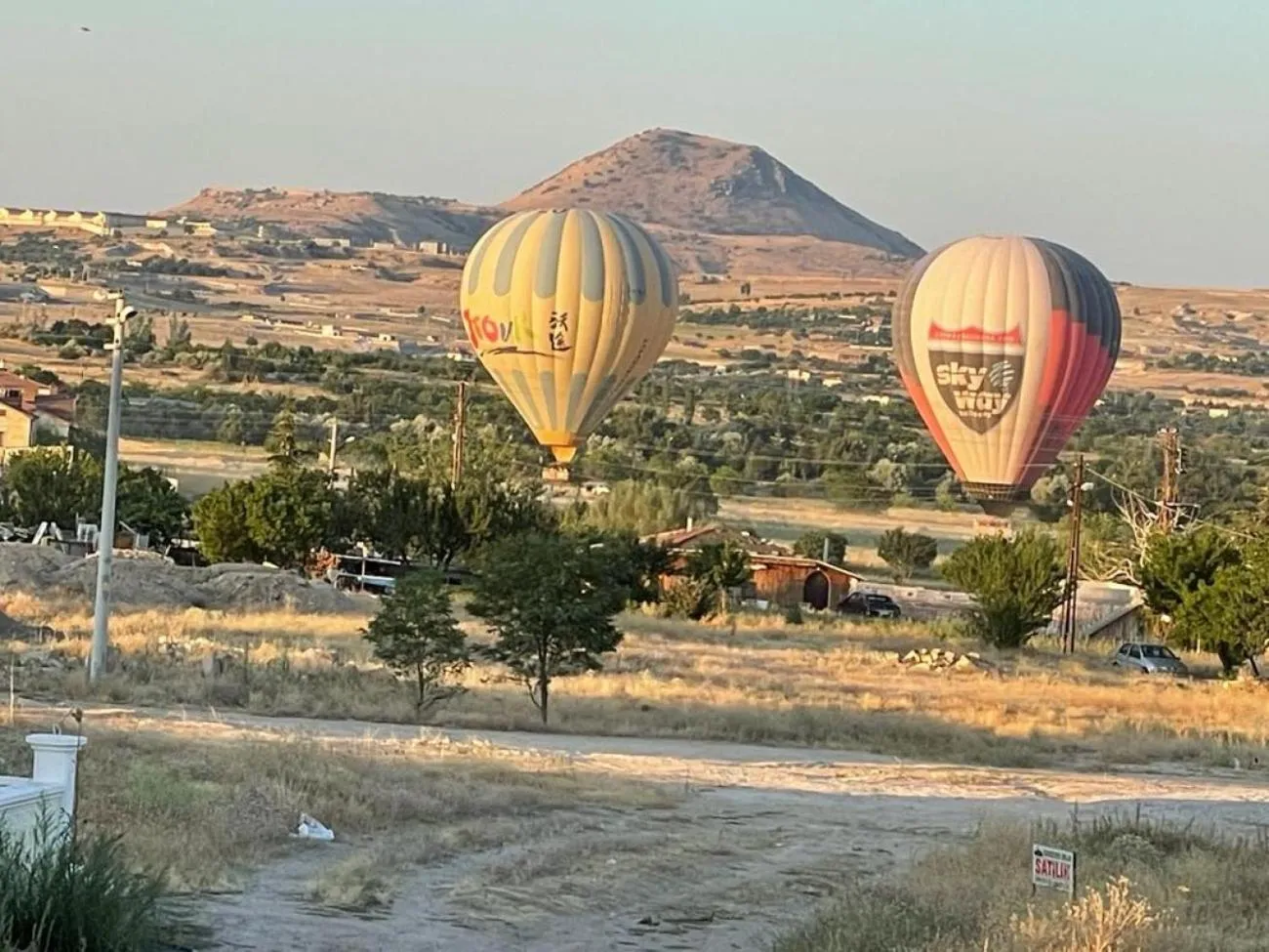 Natural landscape in İncebey Konak Cappadocia