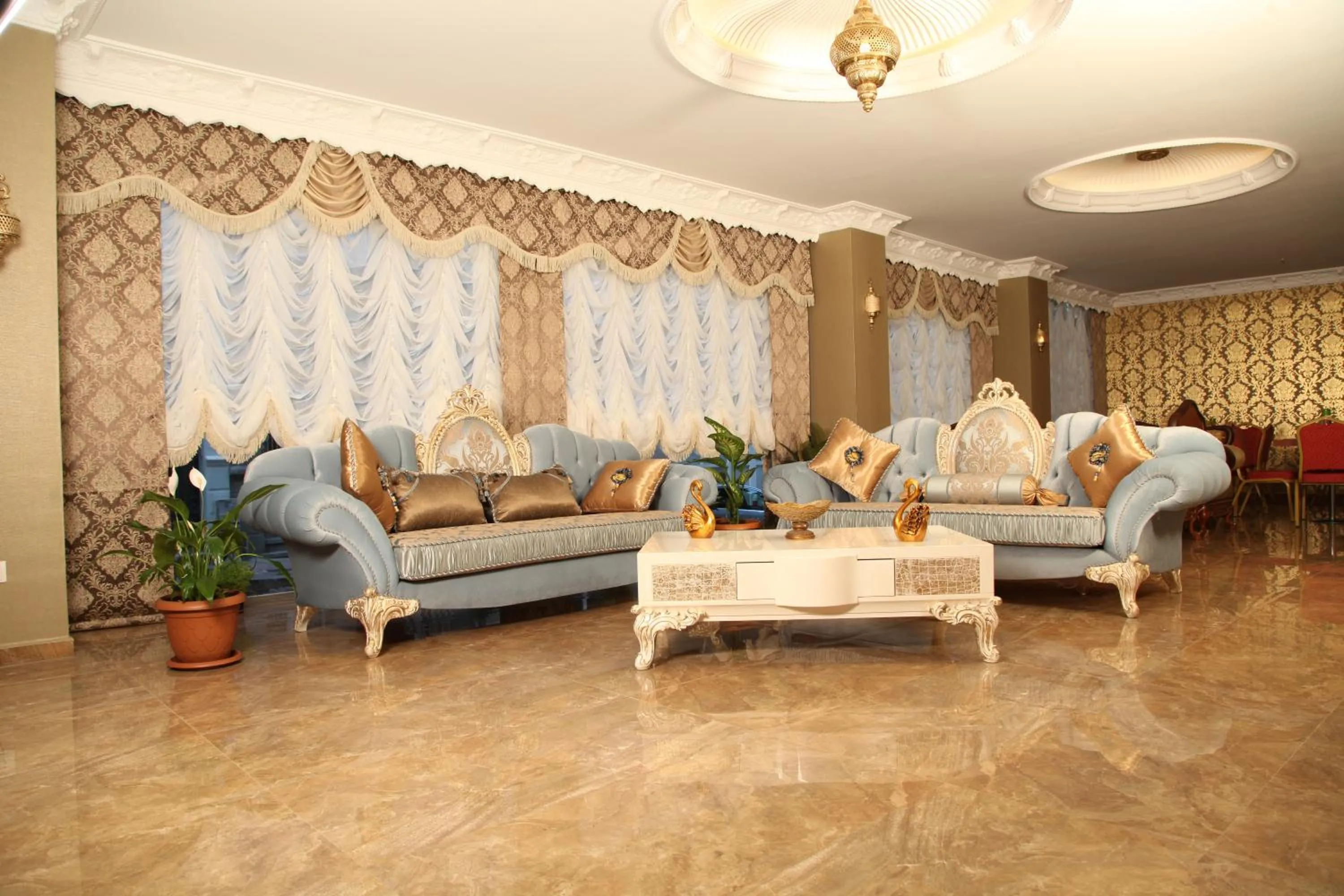 Seating area in Safir Hotel