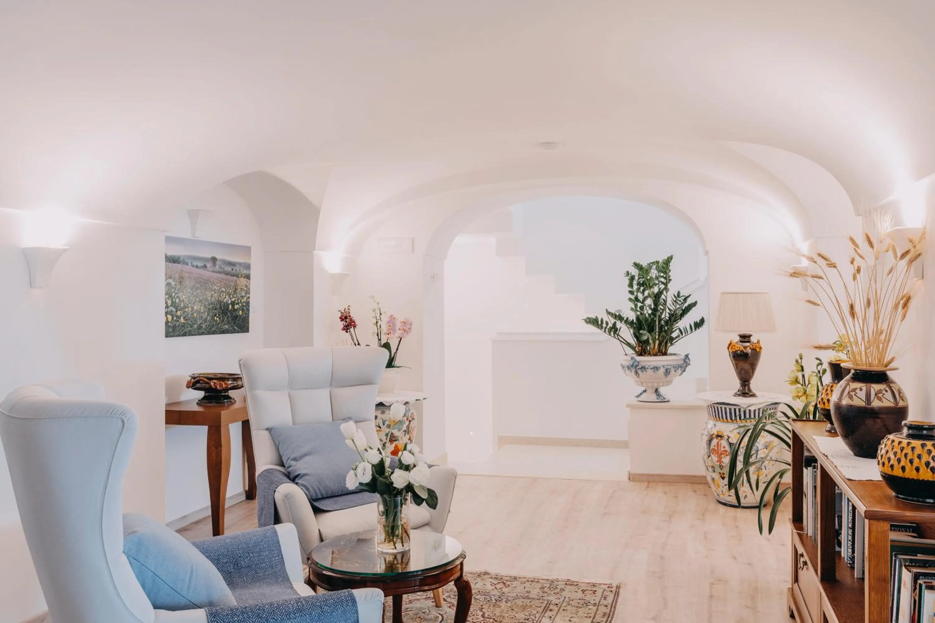 Communal lounge/ TV room in Palazzo Pascal