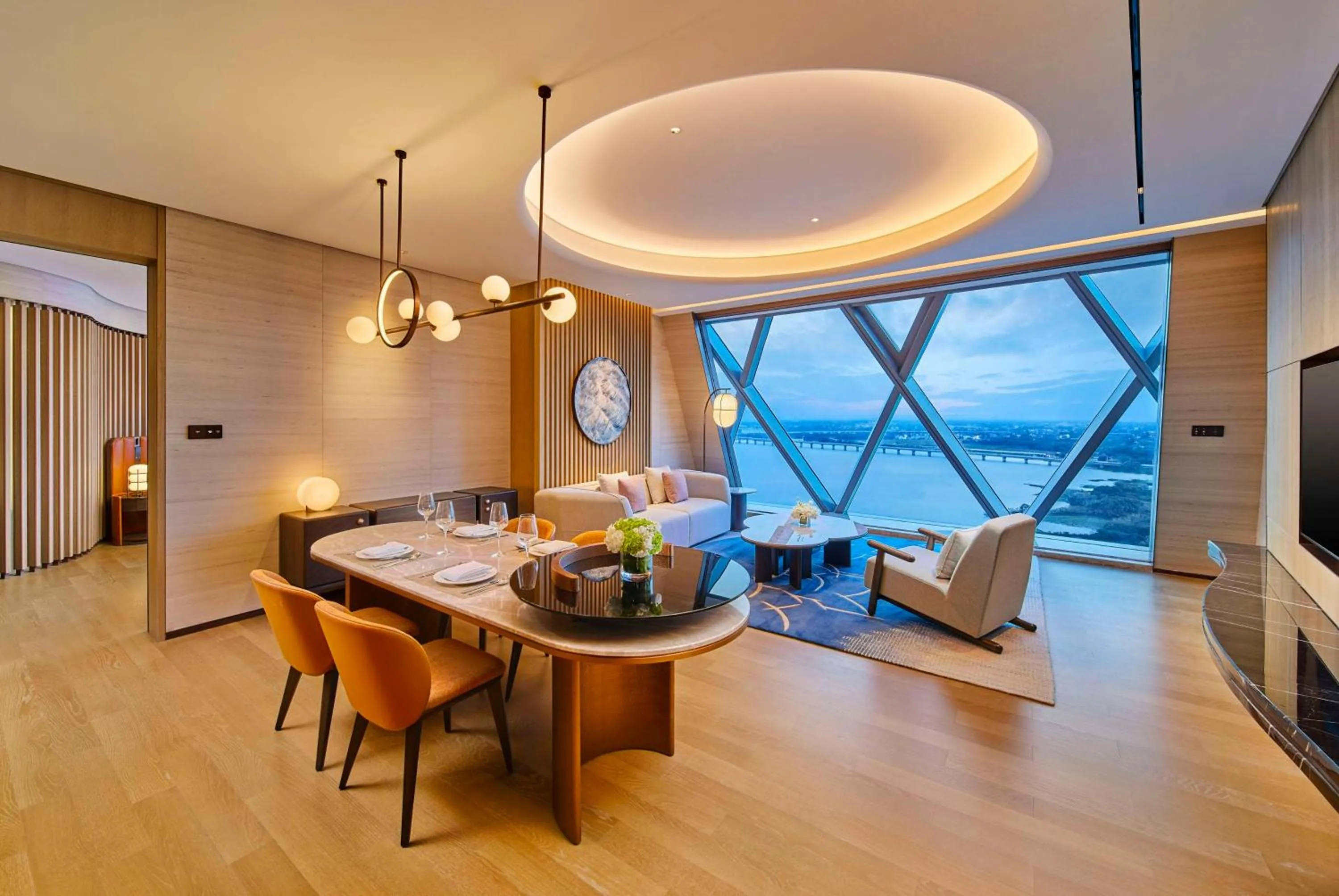 Living room in Hilton Huzhou Nanxun