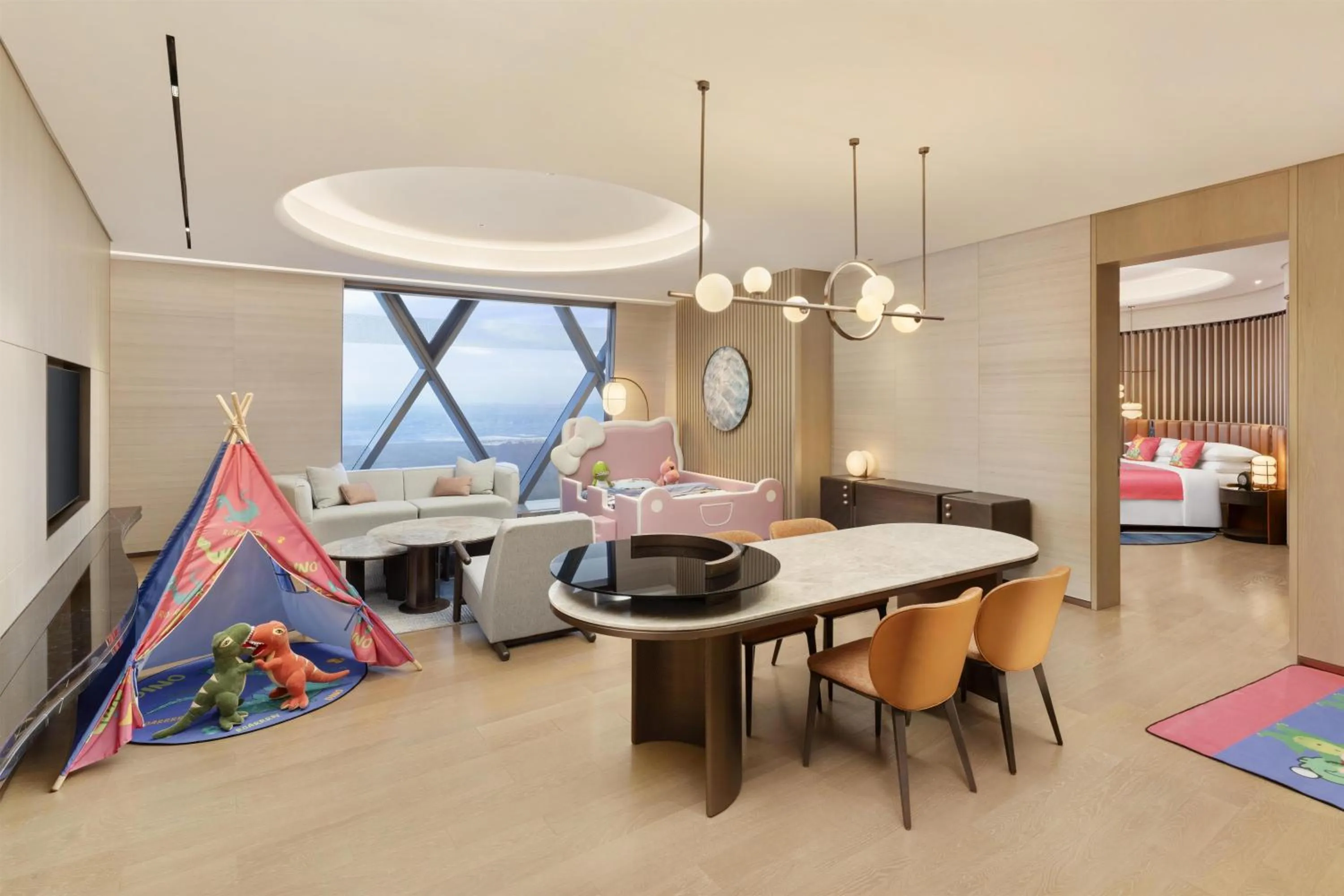 Living room in Hilton Huzhou Nanxun