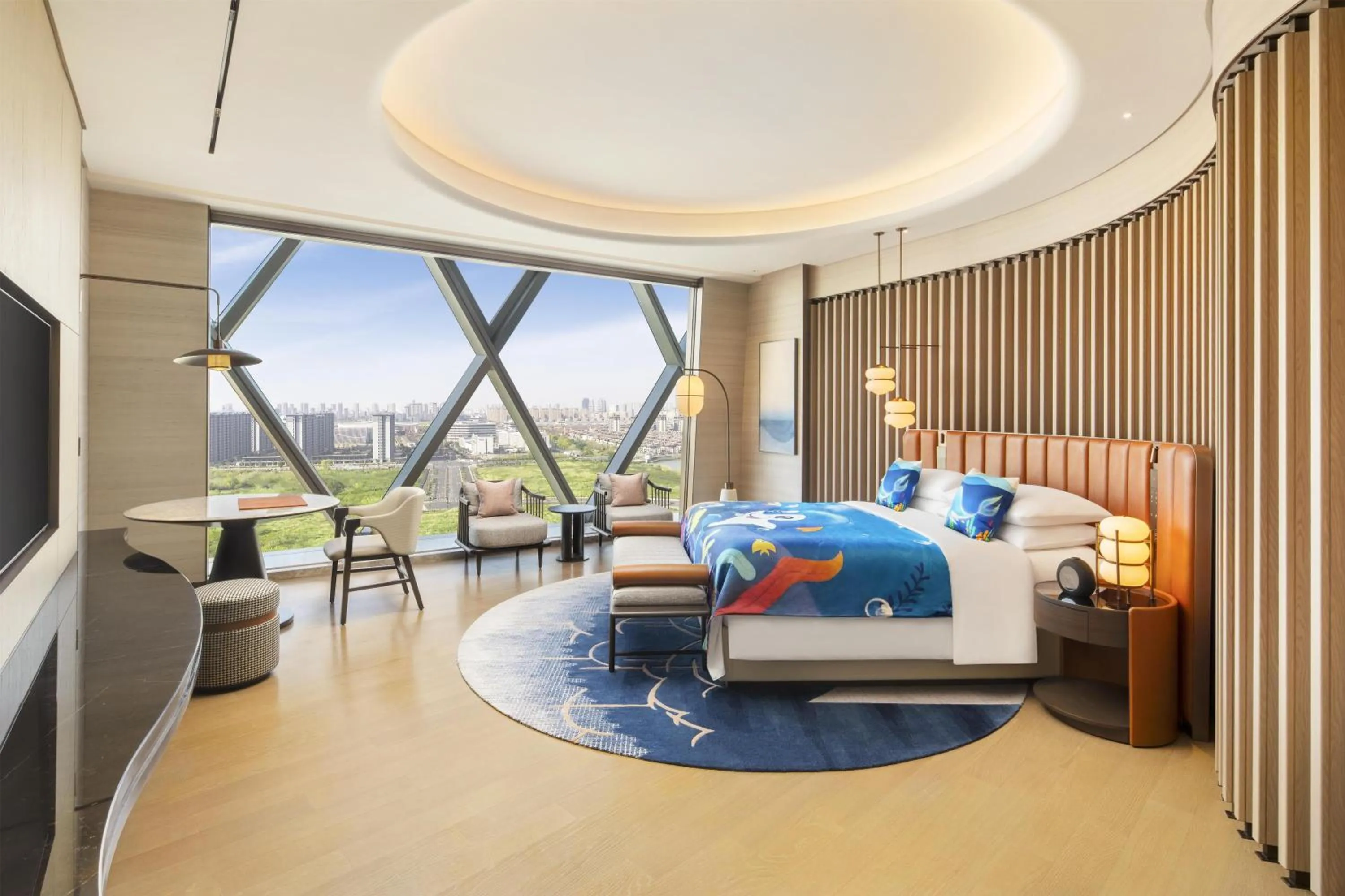 Bed in Hilton Huzhou Nanxun