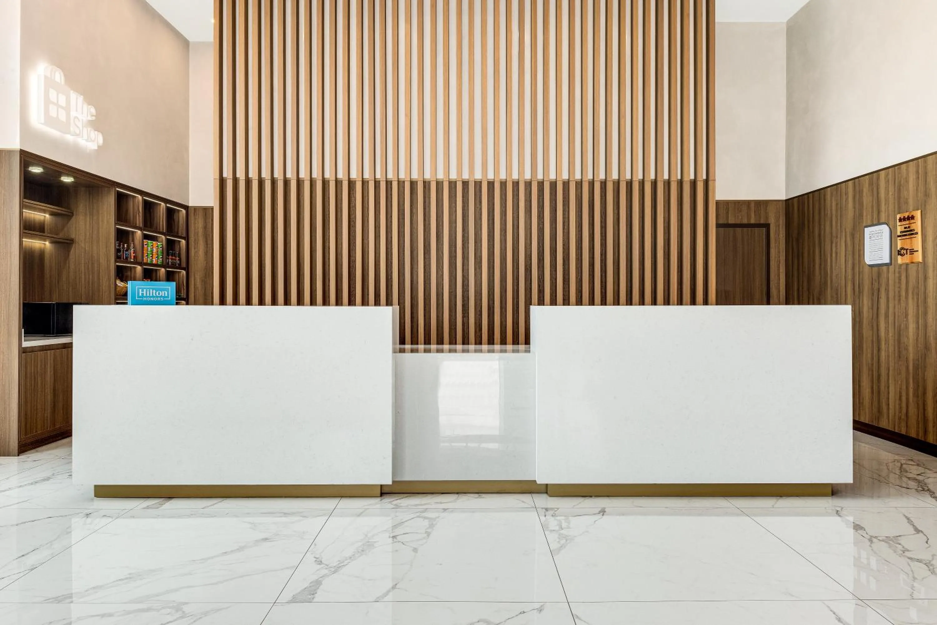 Lobby or reception in Hilton Garden Inn San Jose Airport City Mall