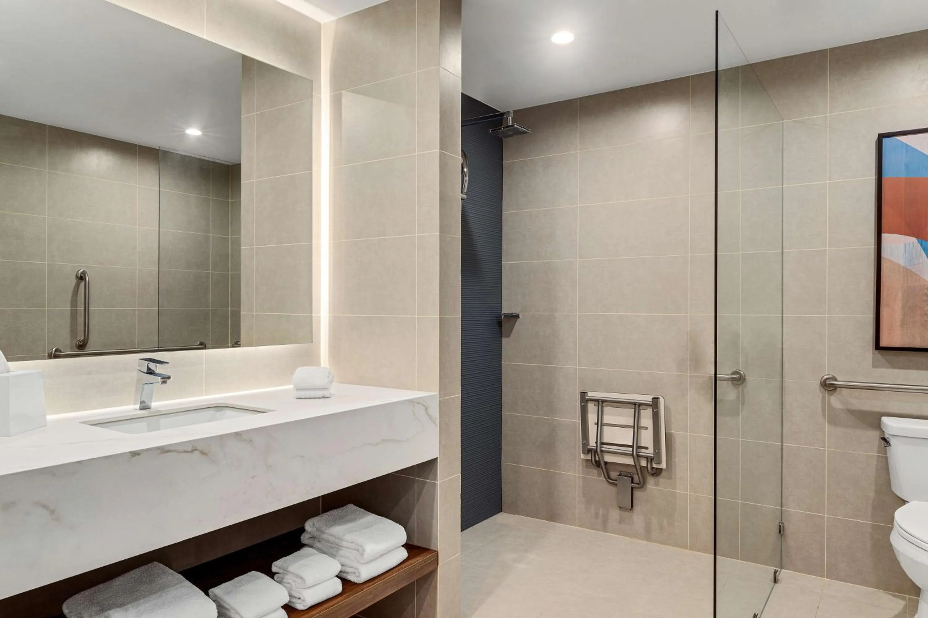 Bathroom in Hilton Garden Inn San Jose Airport City Mall