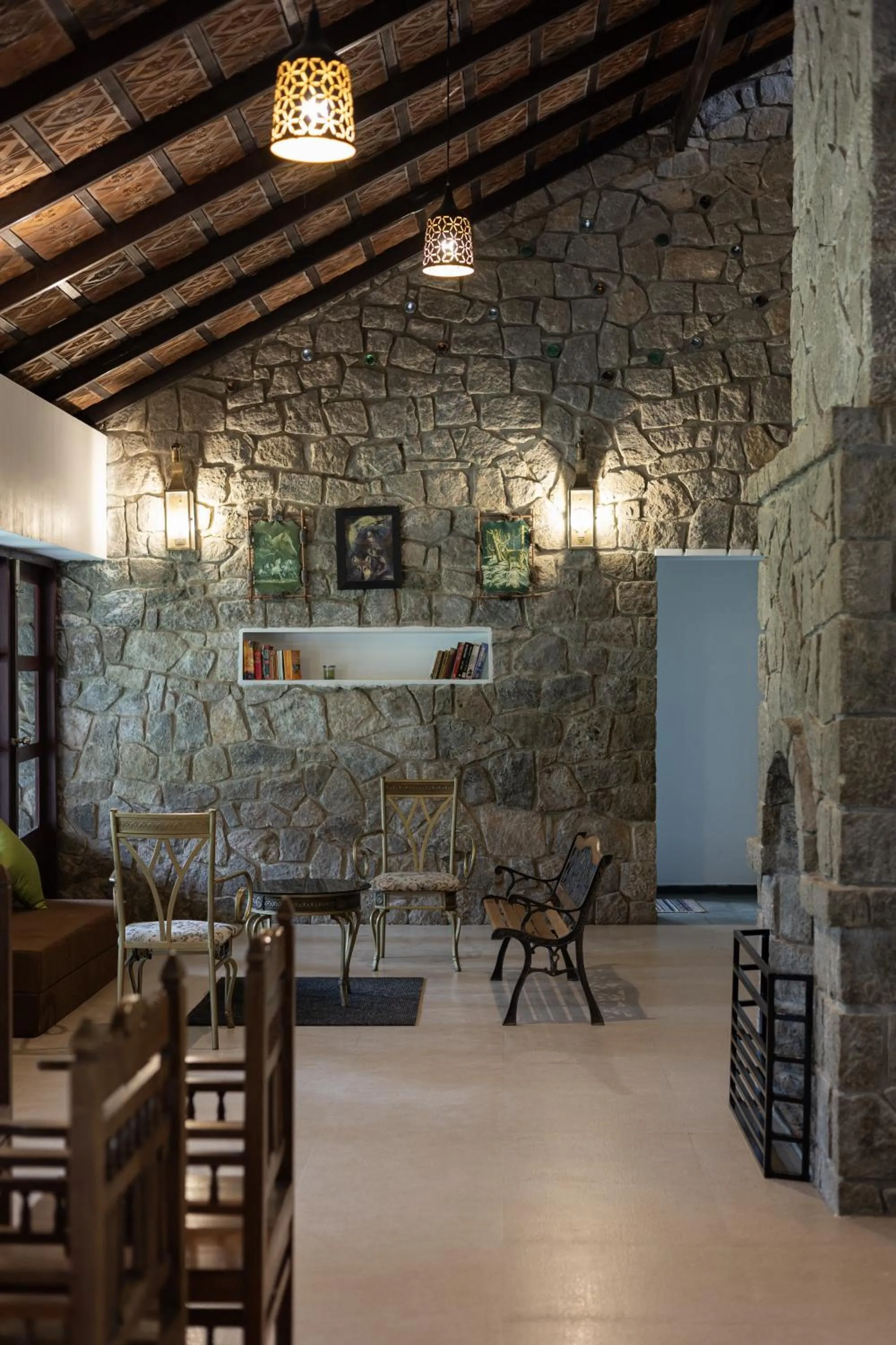 Living room in Avadale Munnar (Stag Groups Not Allowed)