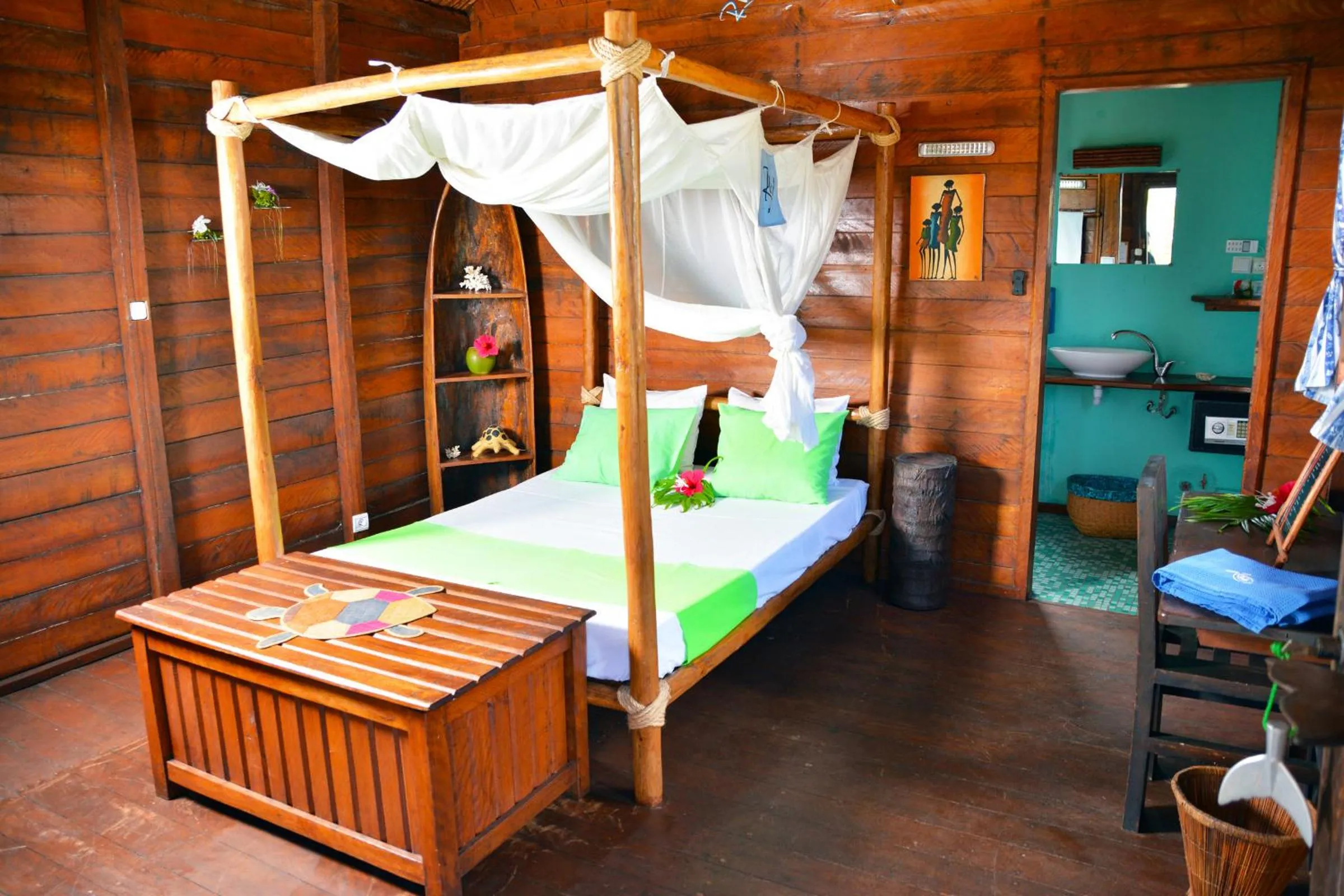 Bedroom, Bed in Hotel Ecolodge Riake Resort & Villa