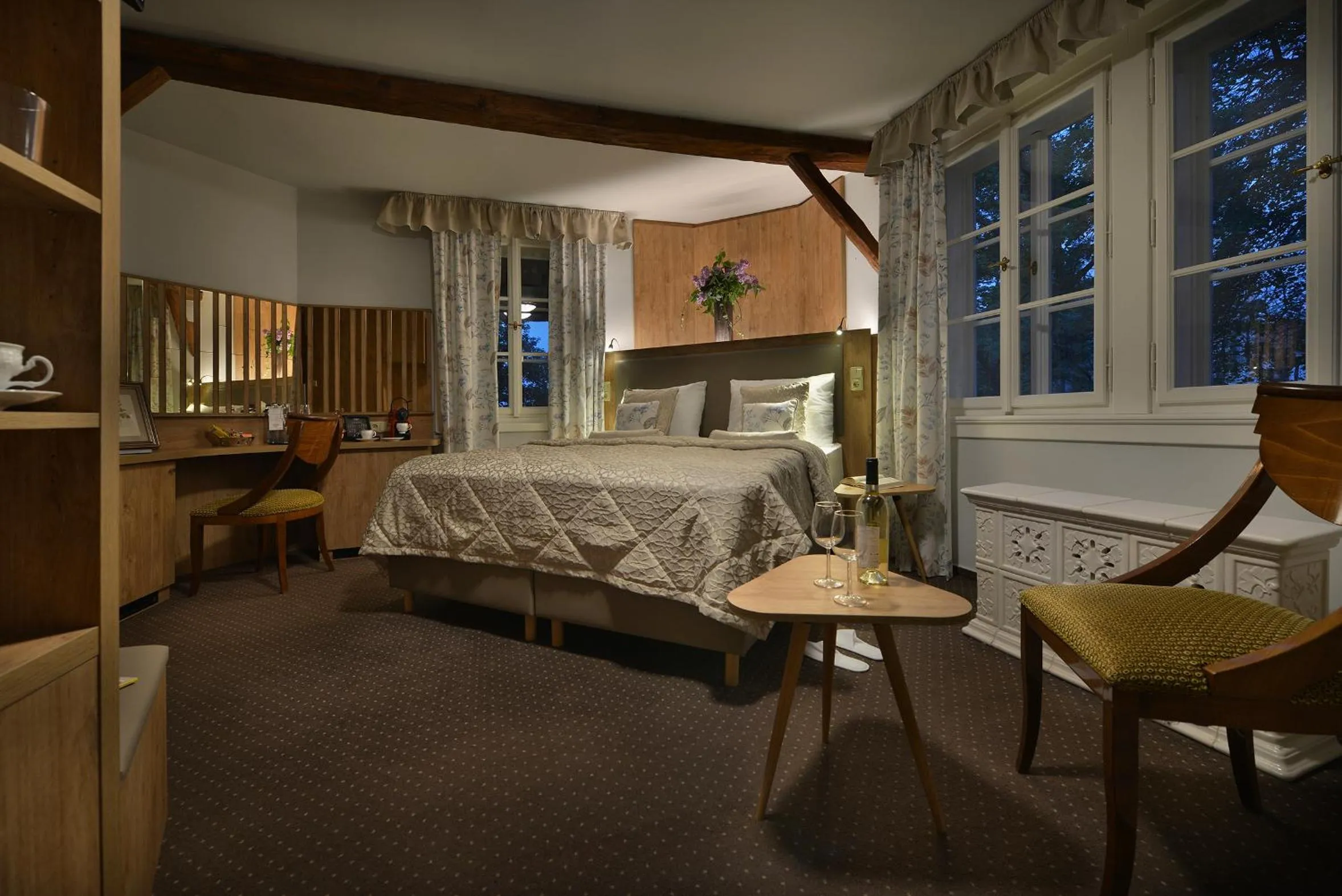 Bed in Chateau Loucen Garden Retreat