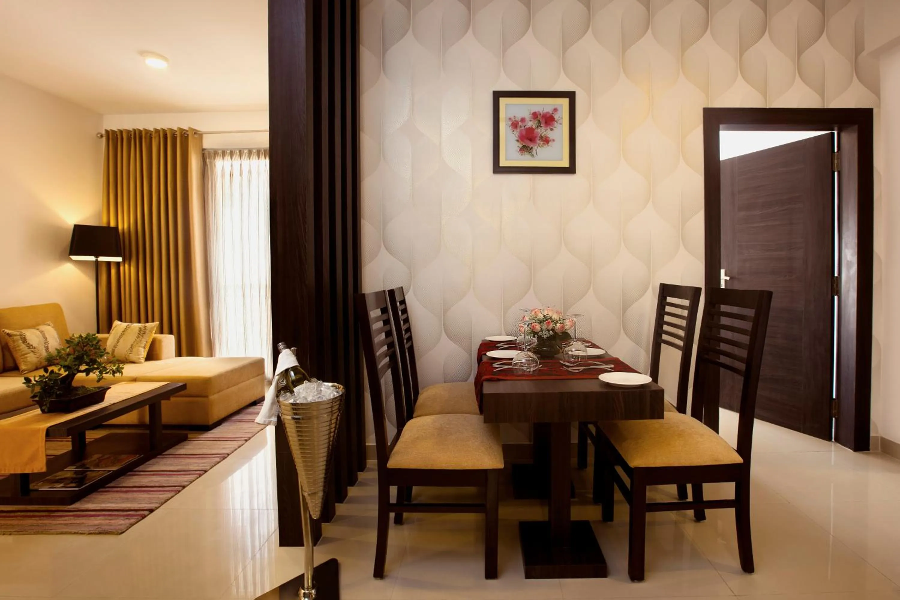 Living room, Bed in Golden Tulip Bhiwadi