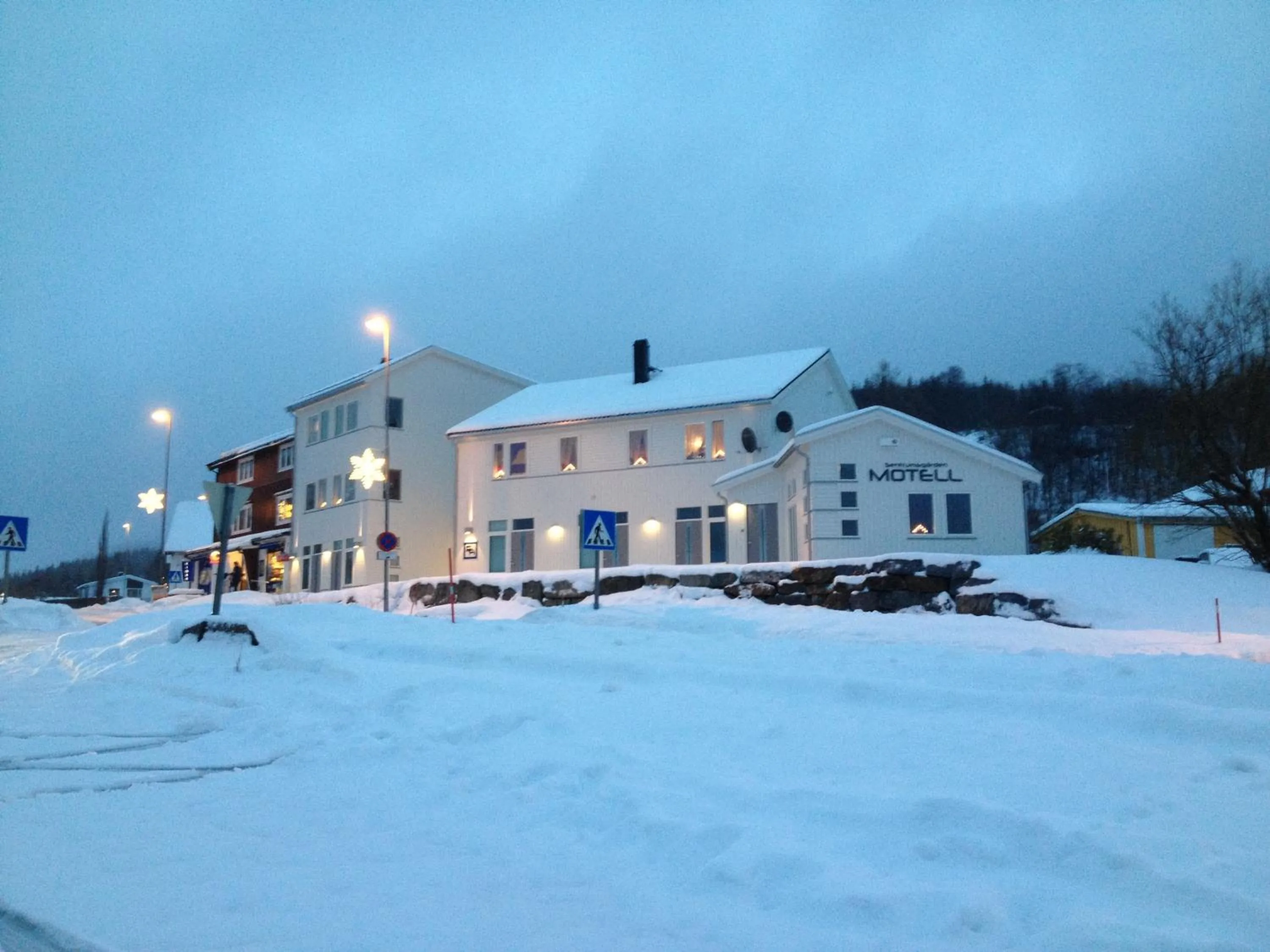 Facade/entrance in Sentrumsgården Motell AS