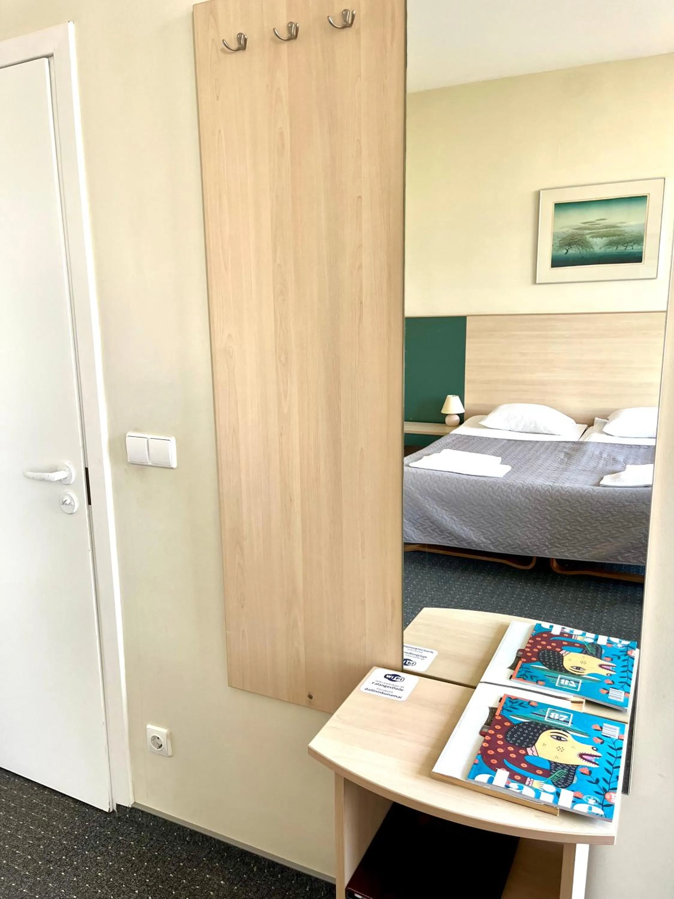 Bed in Palangos Dailė Self Check-in