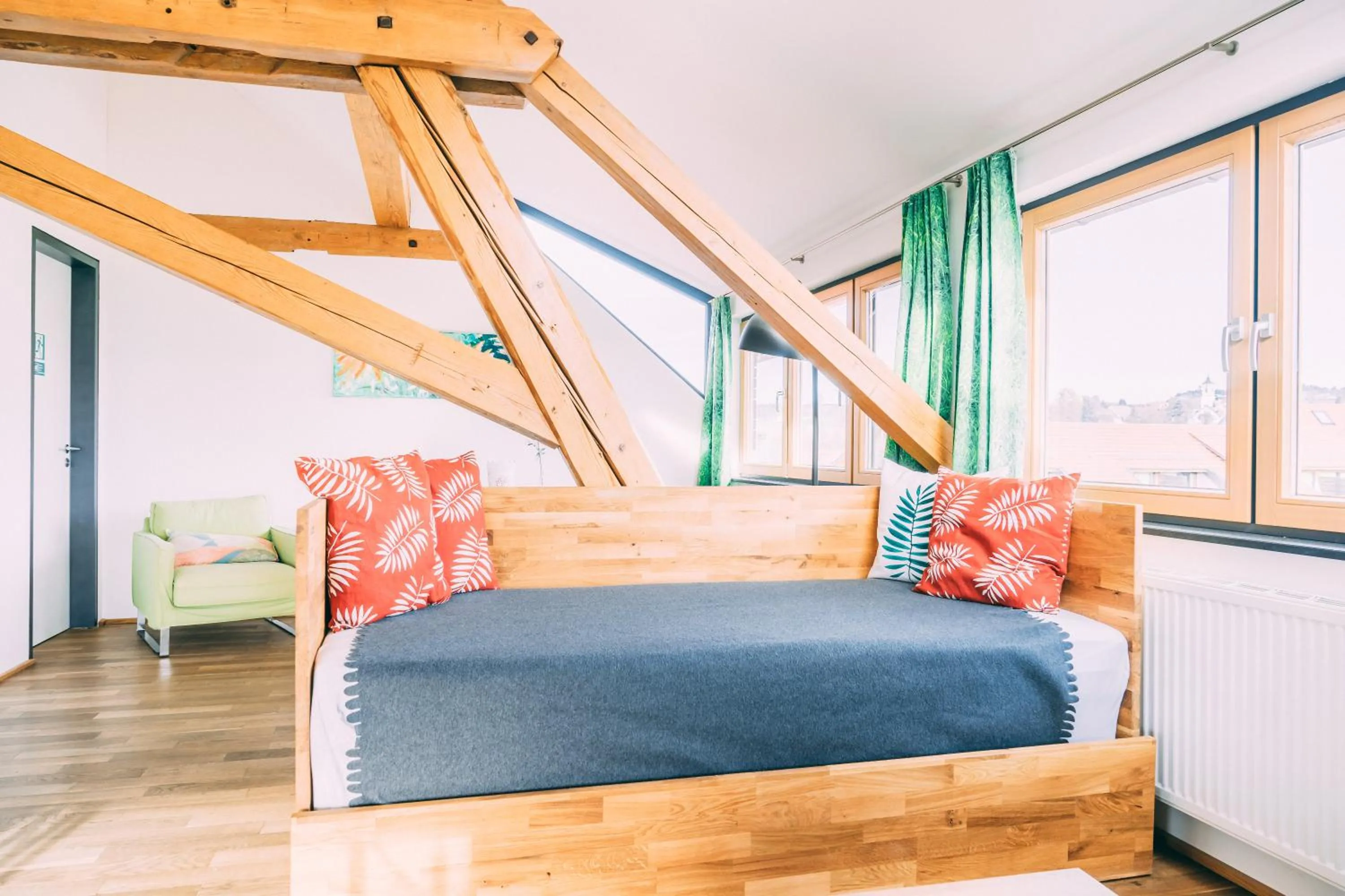 Living room, Bed in Gut Hügle Erlebnishof