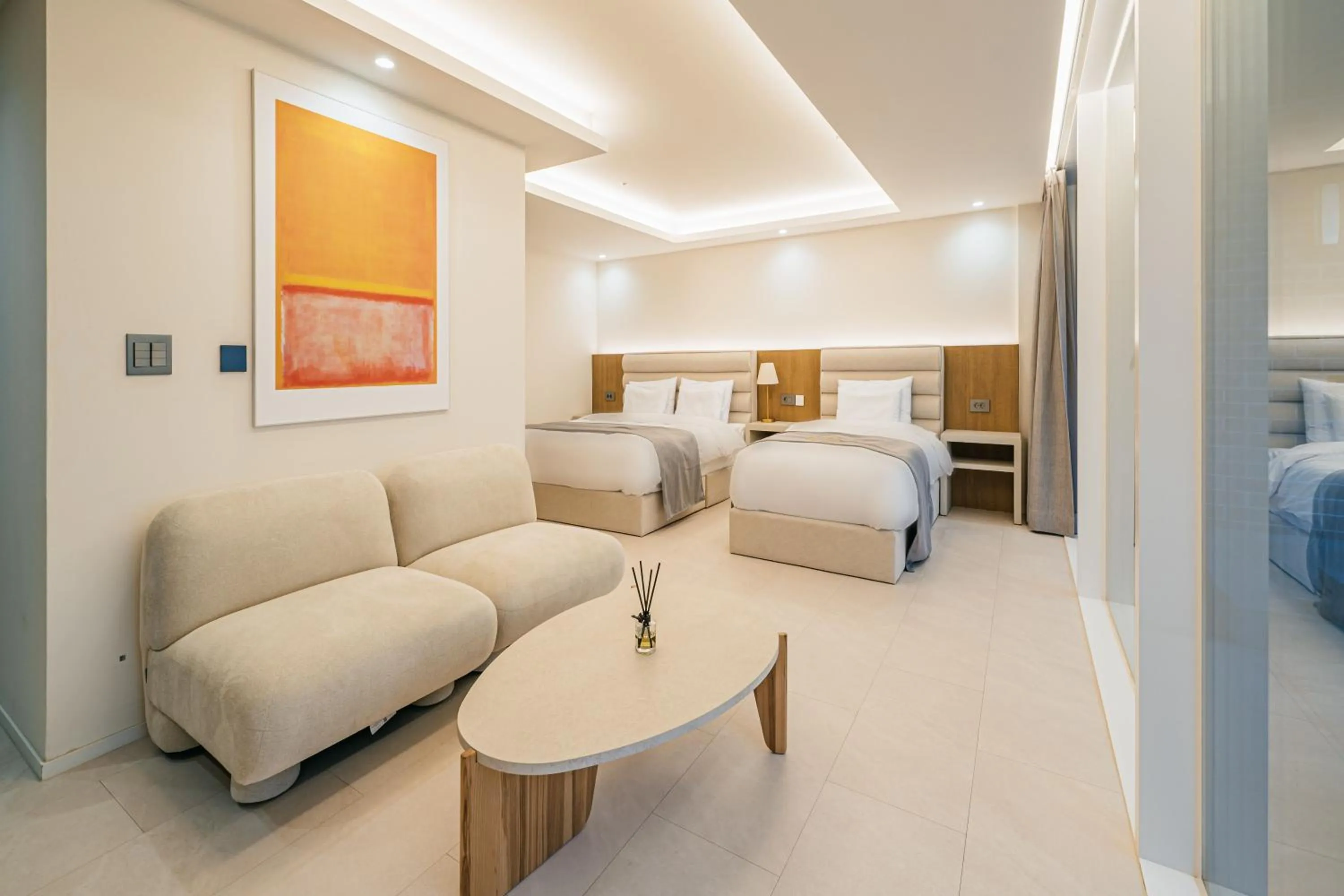 Bed in Haeilri Pool&SPA Hotel