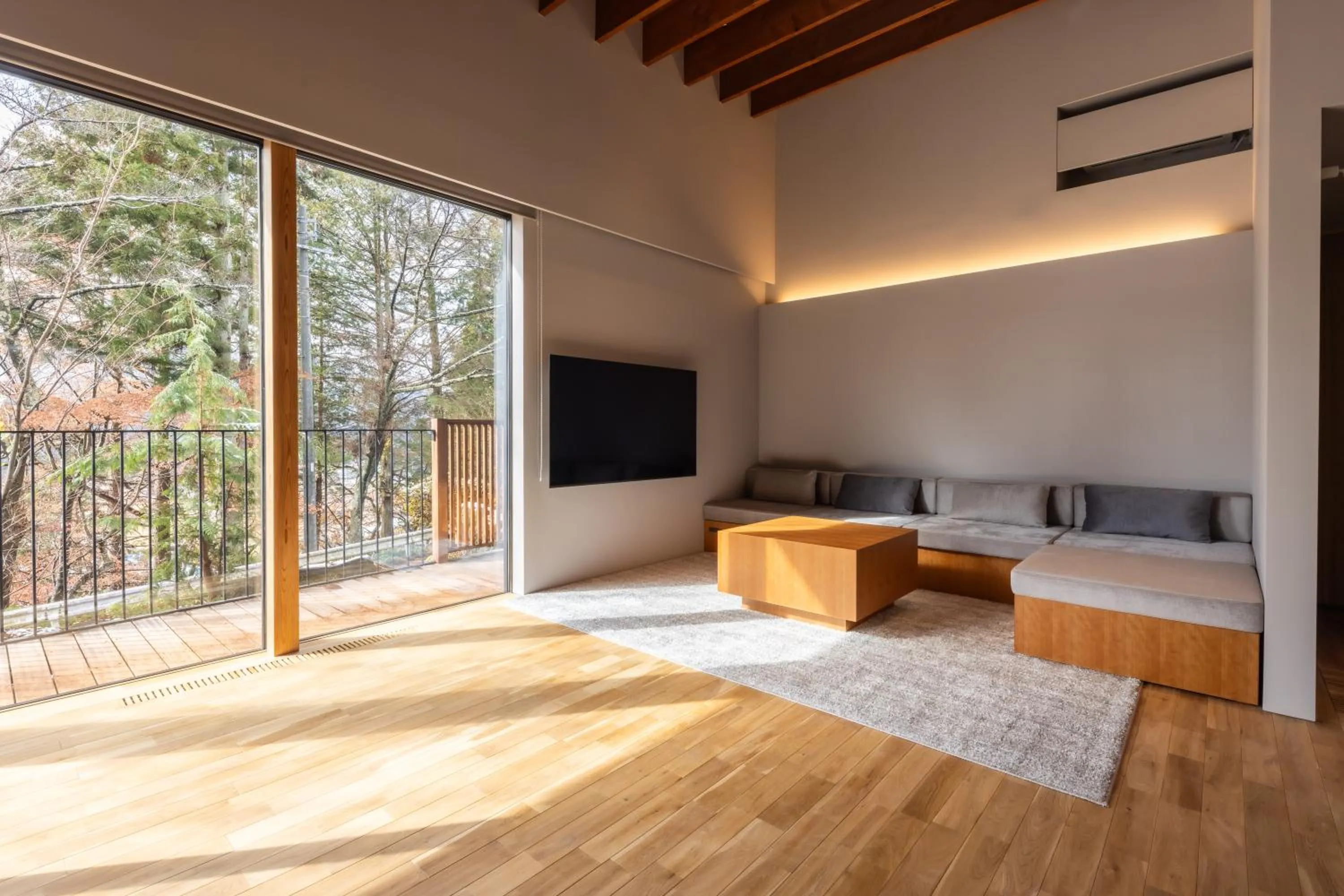Living room, Bed in Hotarutei Villas