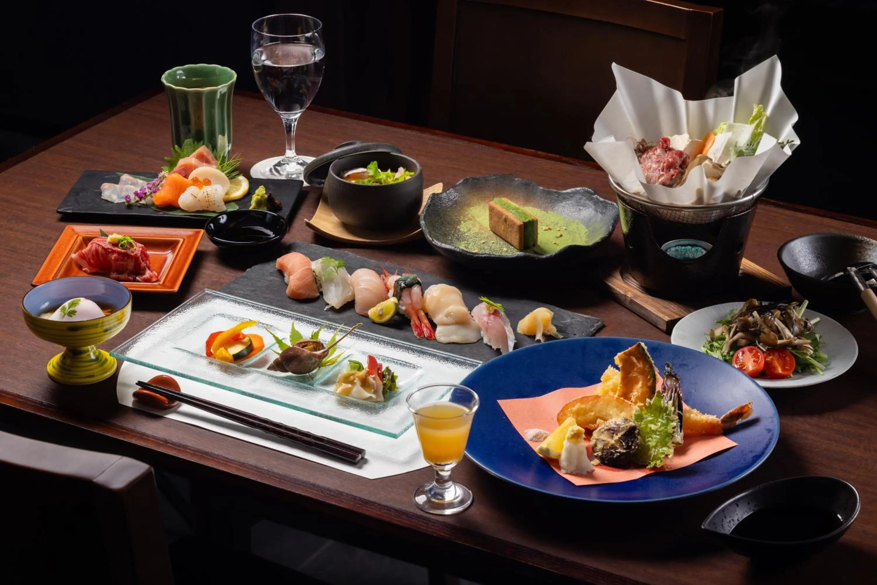 Dinner in Hotarutei Villas