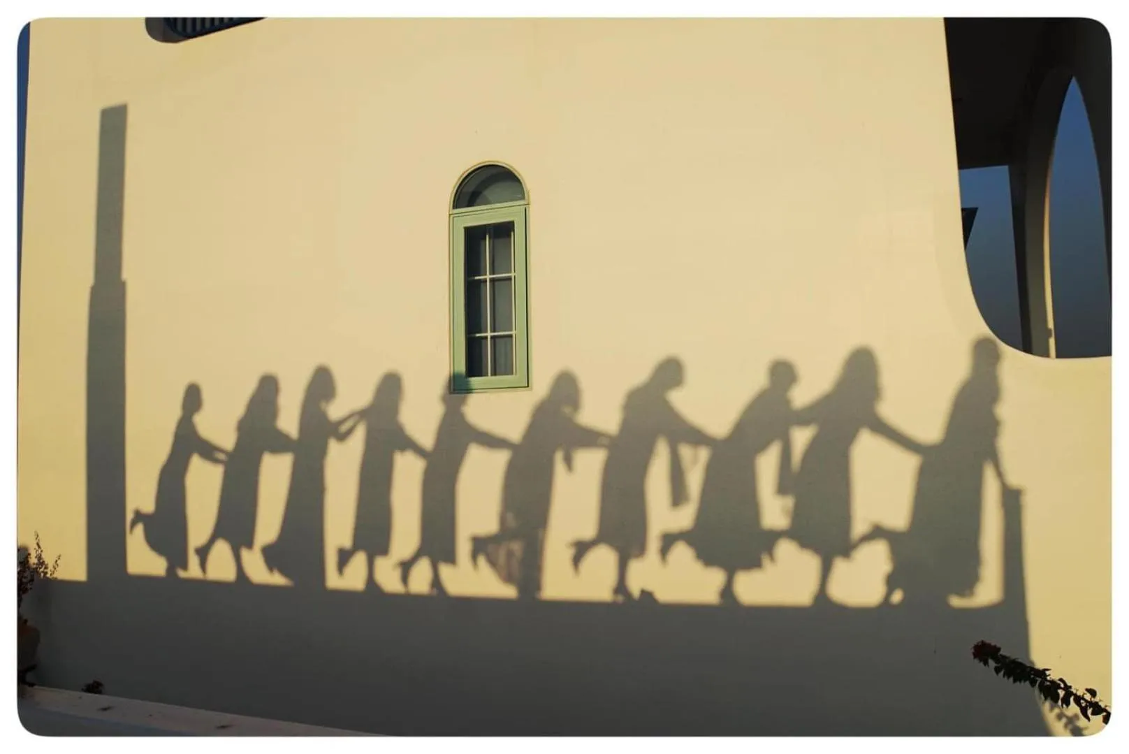 group of guests in Santorini Villa Cam Ranh