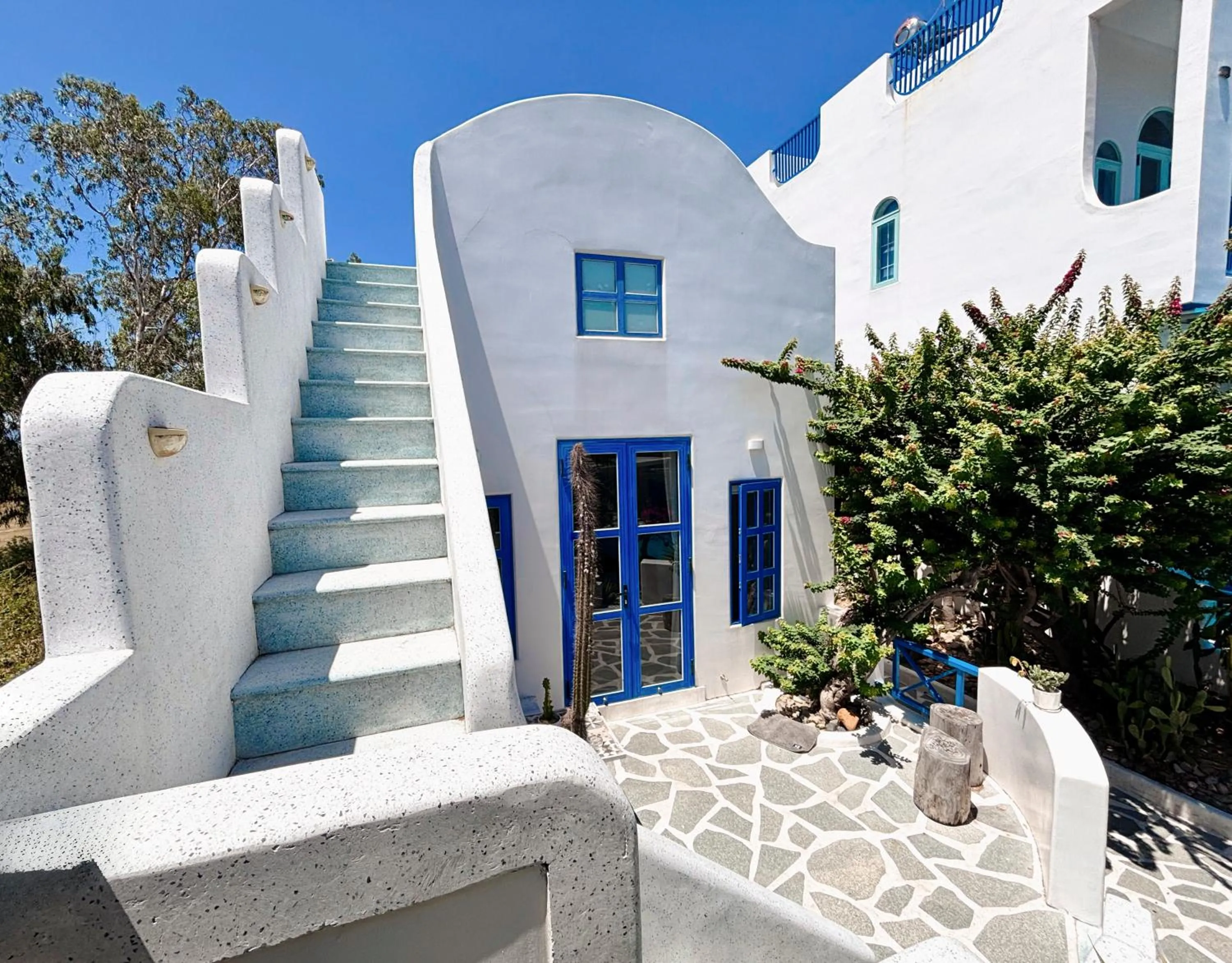 Balcony/Terrace in Santorini Villa Cam Ranh