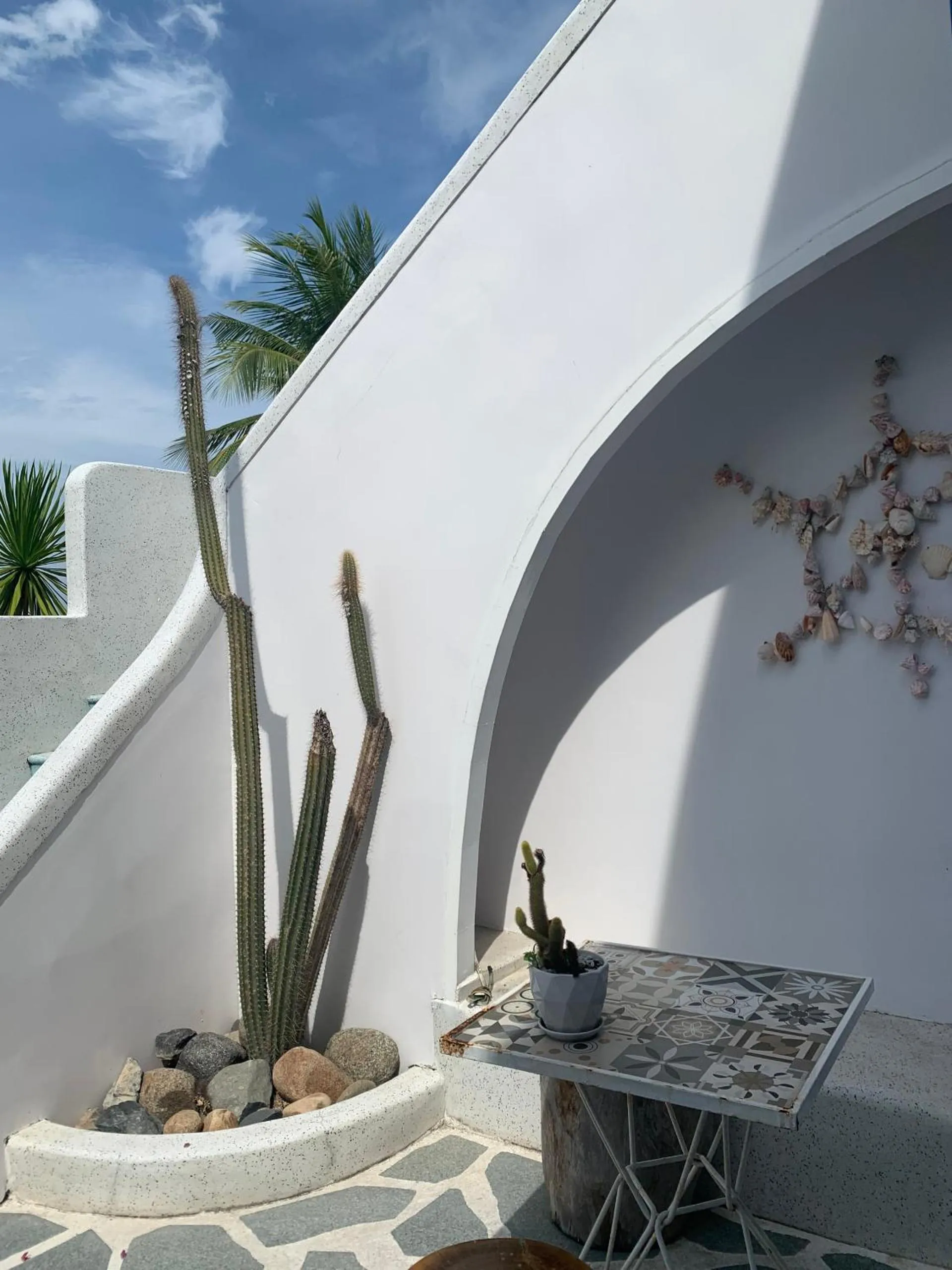 Balcony/Terrace in Santorini Villa Cam Ranh