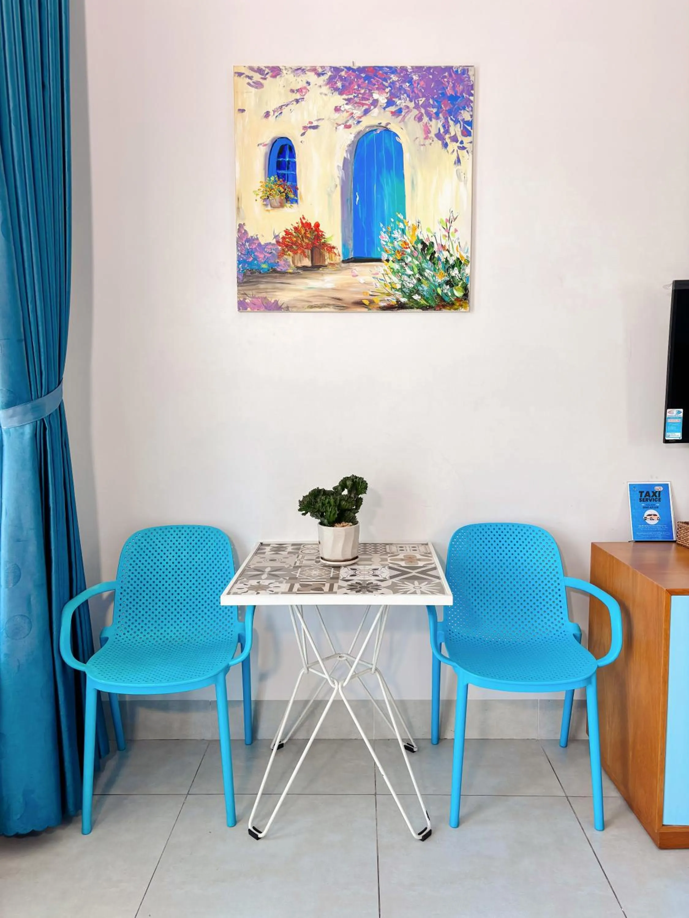 Decorative detail in Santorini Villa Cam Ranh