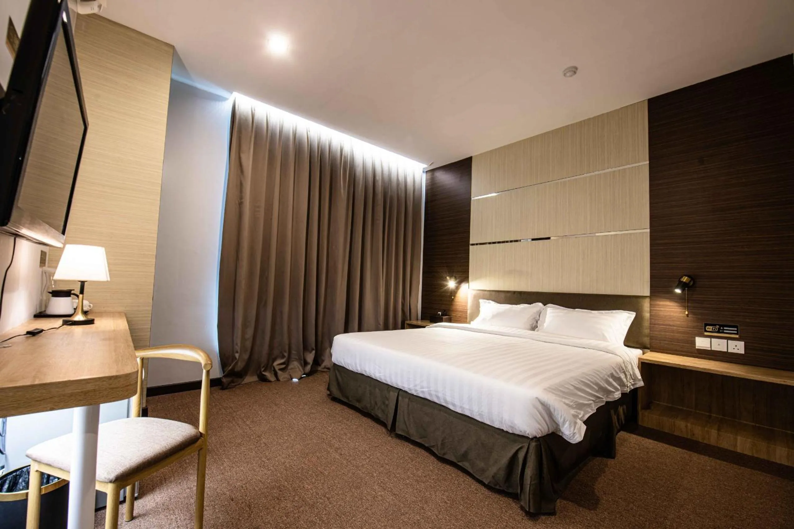 Bedroom, Bed in Hotel Meliden