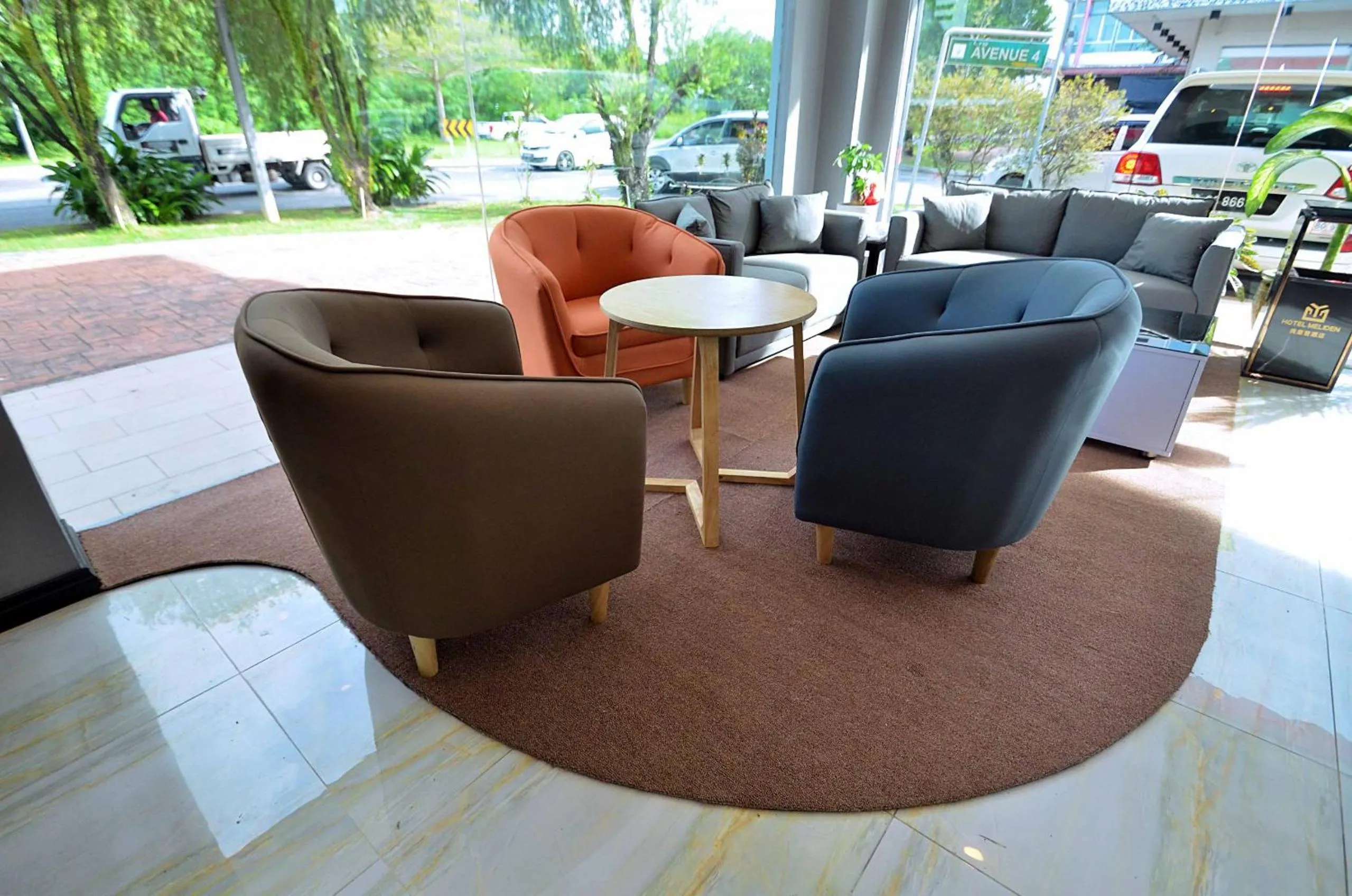 Seating area in Hotel Meliden
