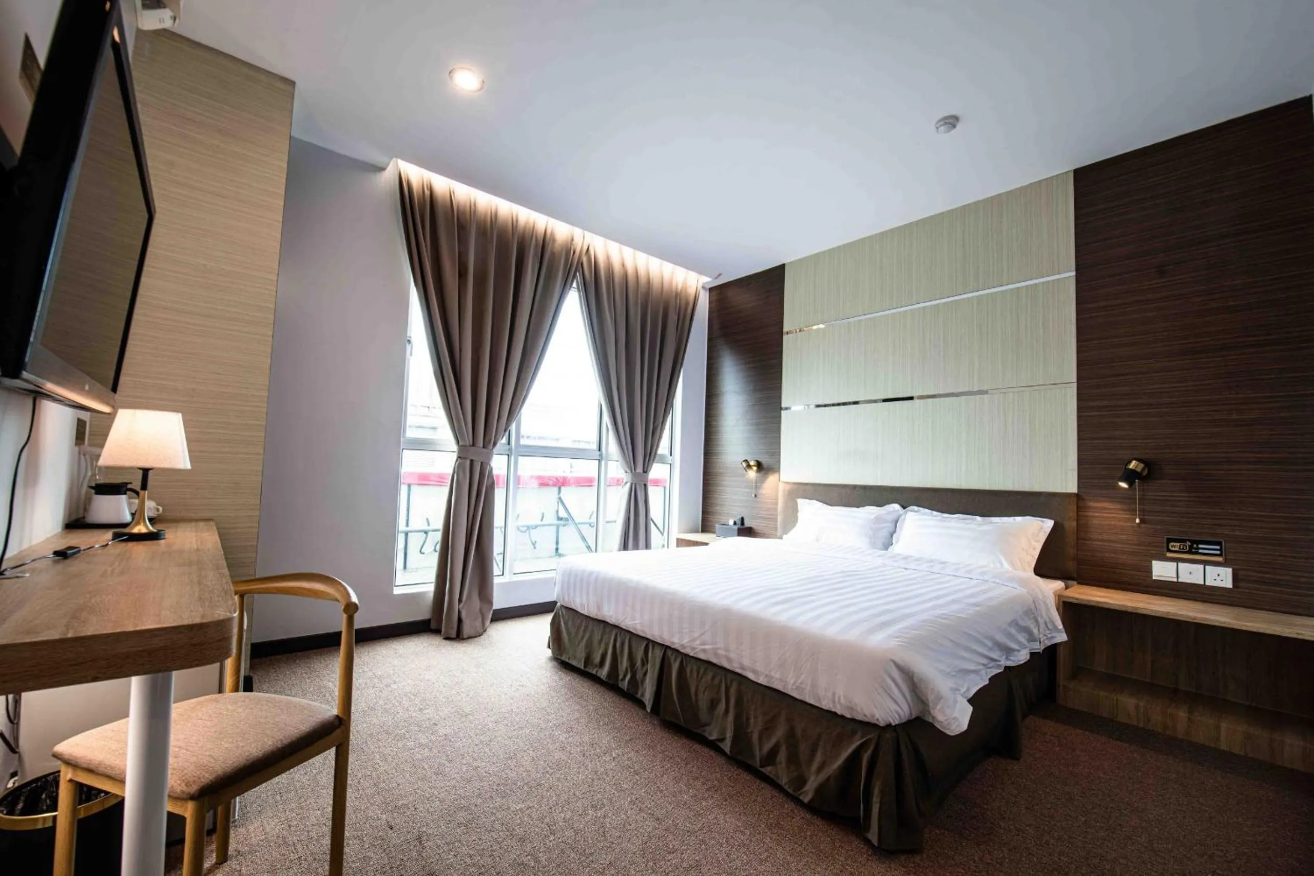 Bedroom, Bed in Hotel Meliden