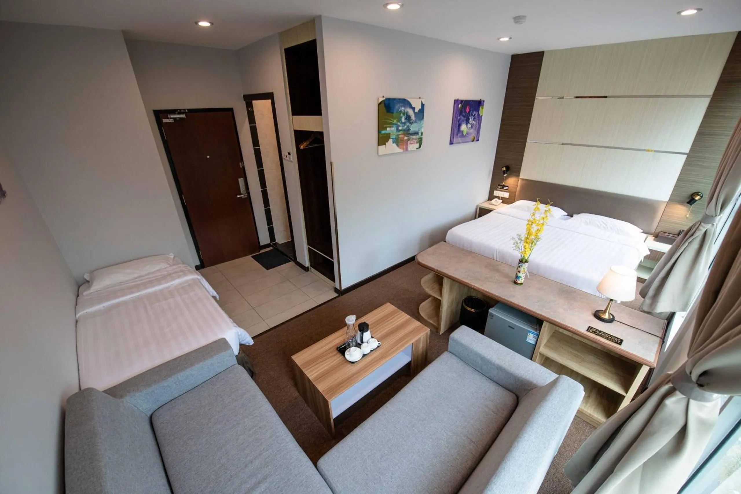 Bedroom, Bed in Hotel Meliden