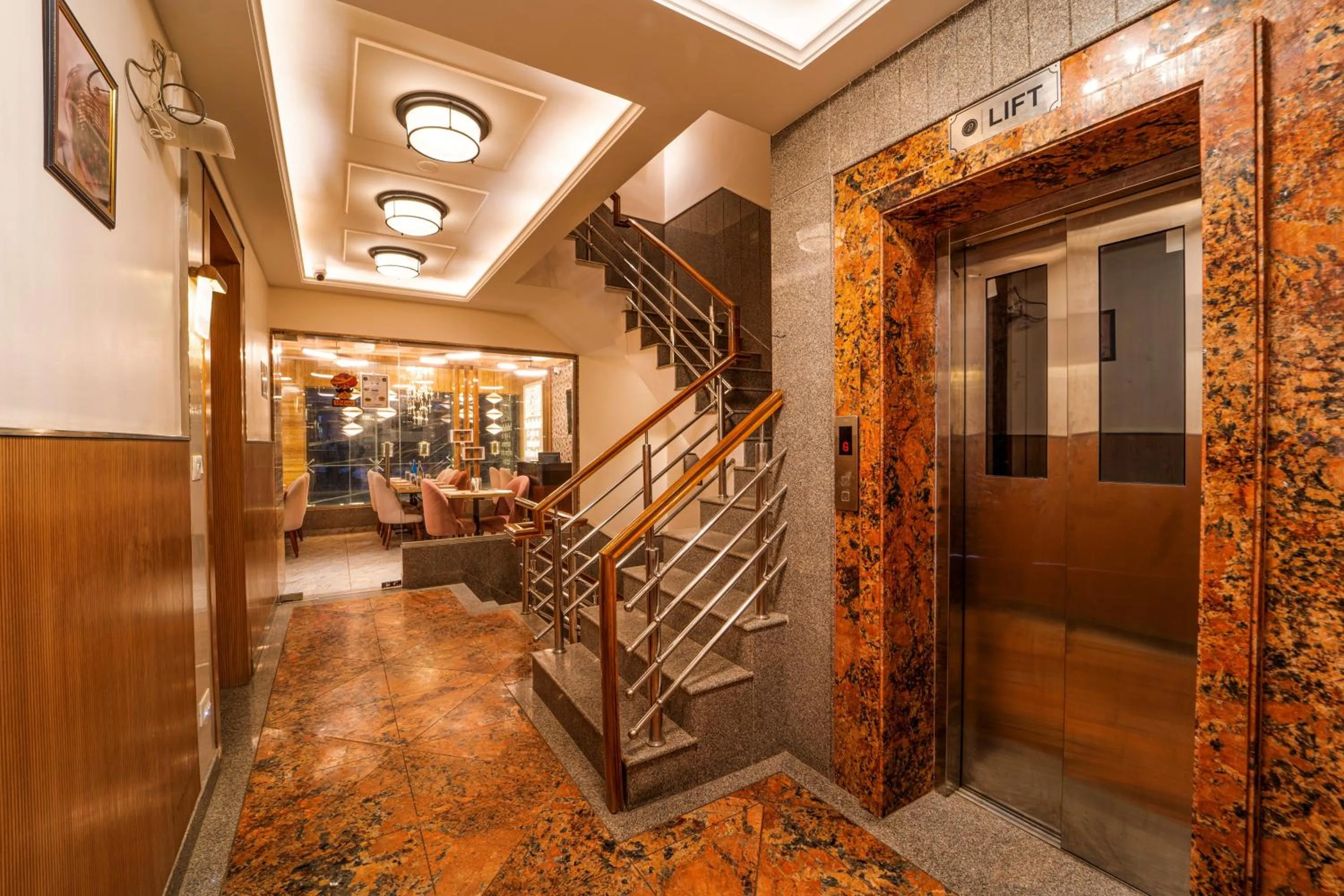 elevator in Hotel The Grand Dewan