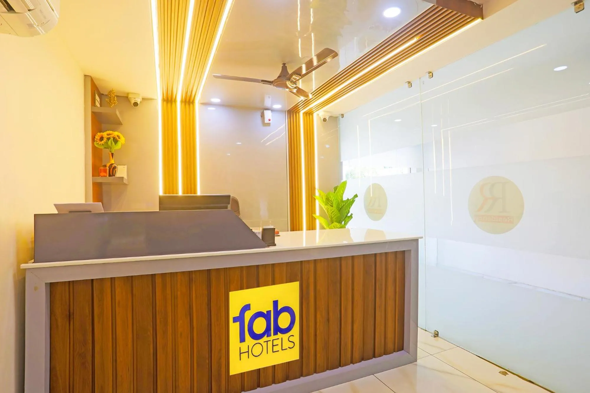 Lobby or reception in FabHotel RR Residency I - Nr Khammam Bus Stand