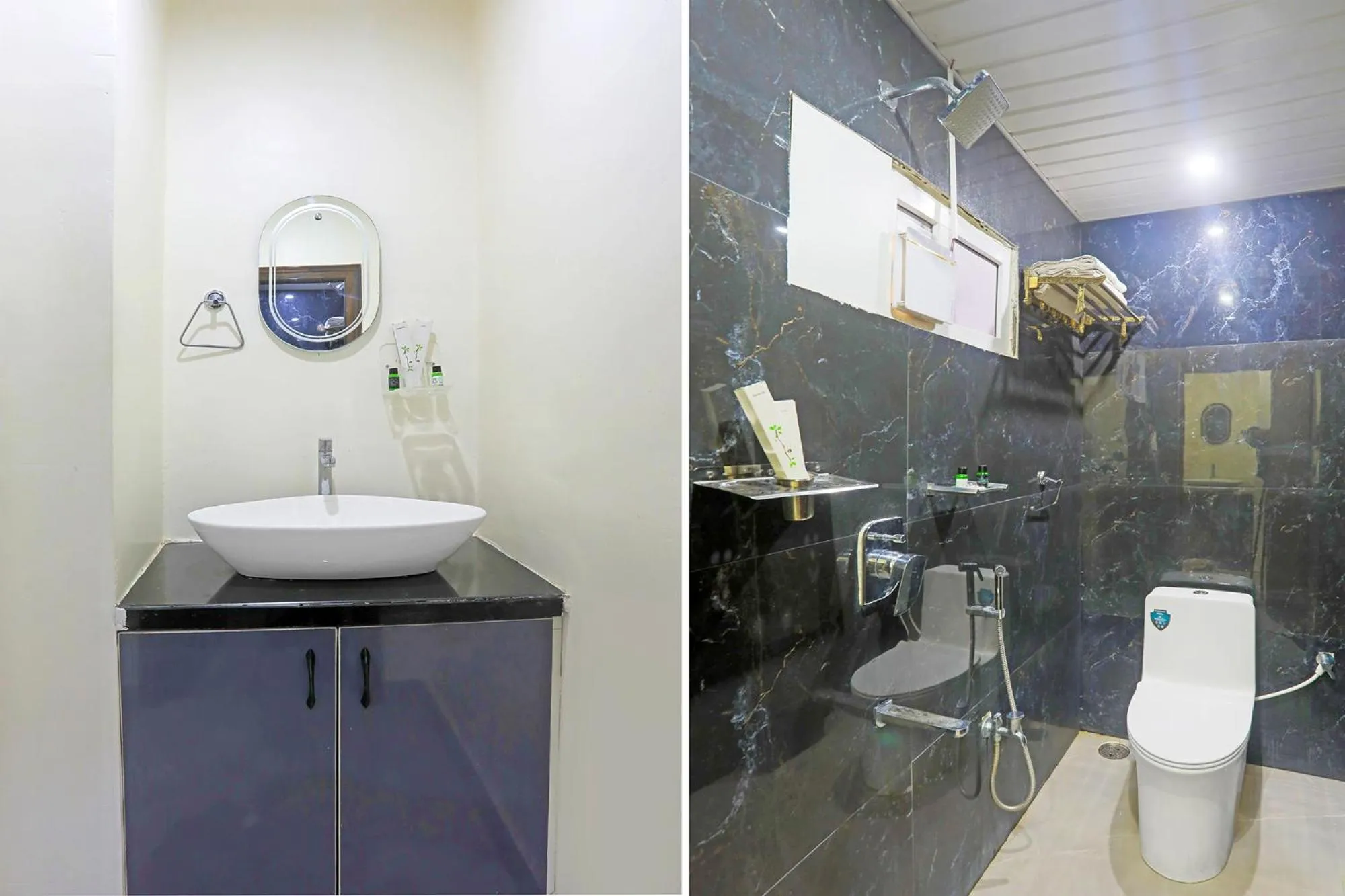 Bathroom in FabHotel RR Residency I - Nr Khammam Bus Stand