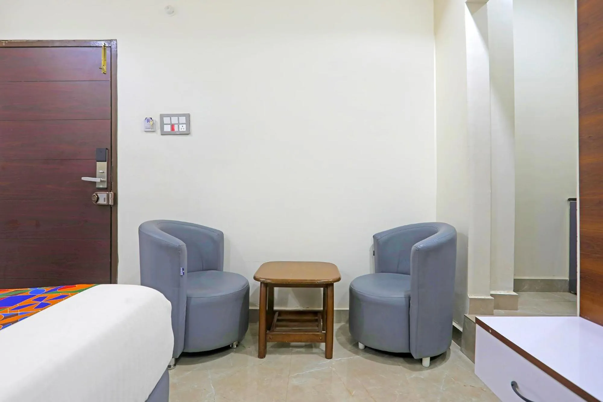 Bed in FabHotel RR Residency I - Nr Khammam Bus Stand
