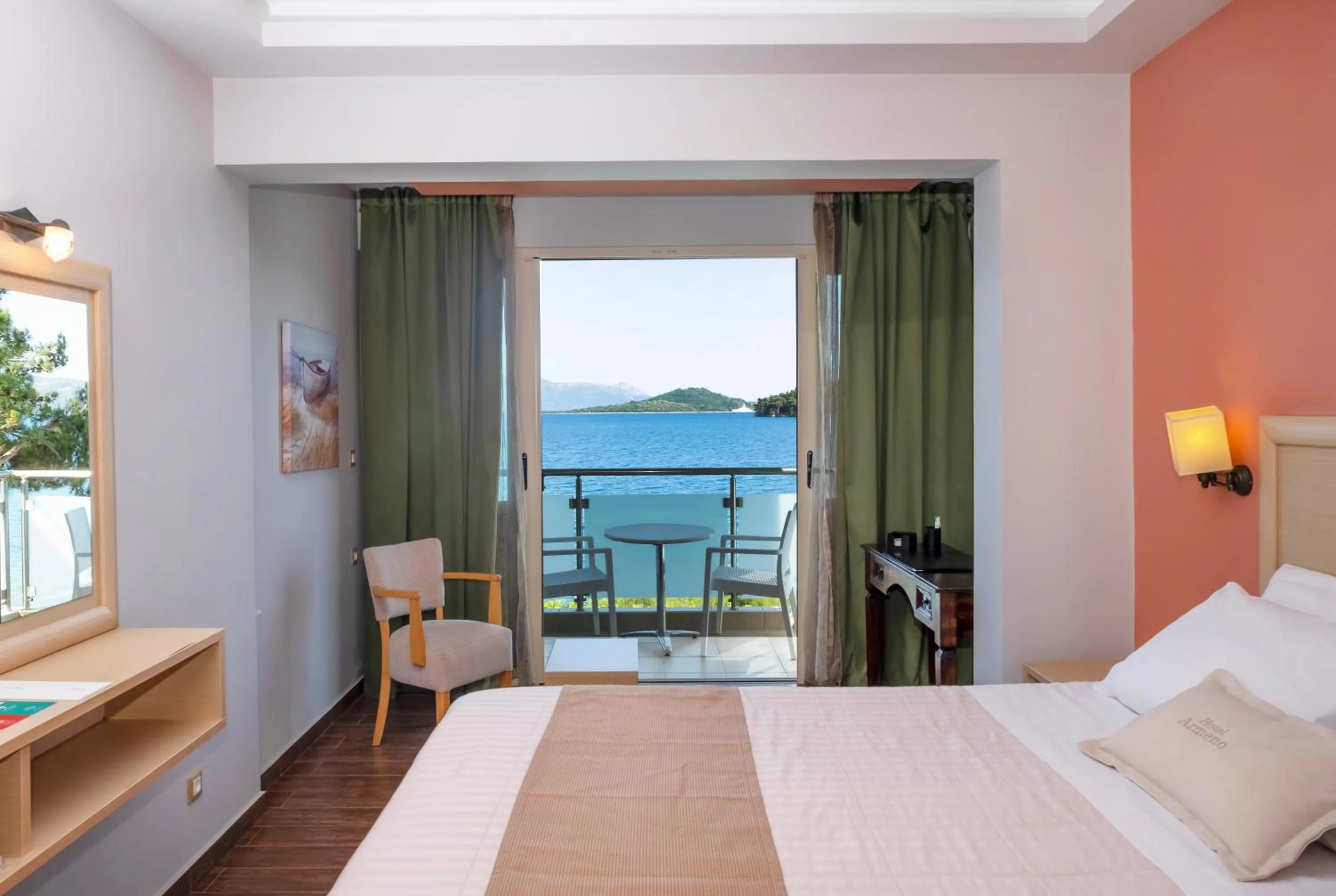 Bed in Armeno beach hotel