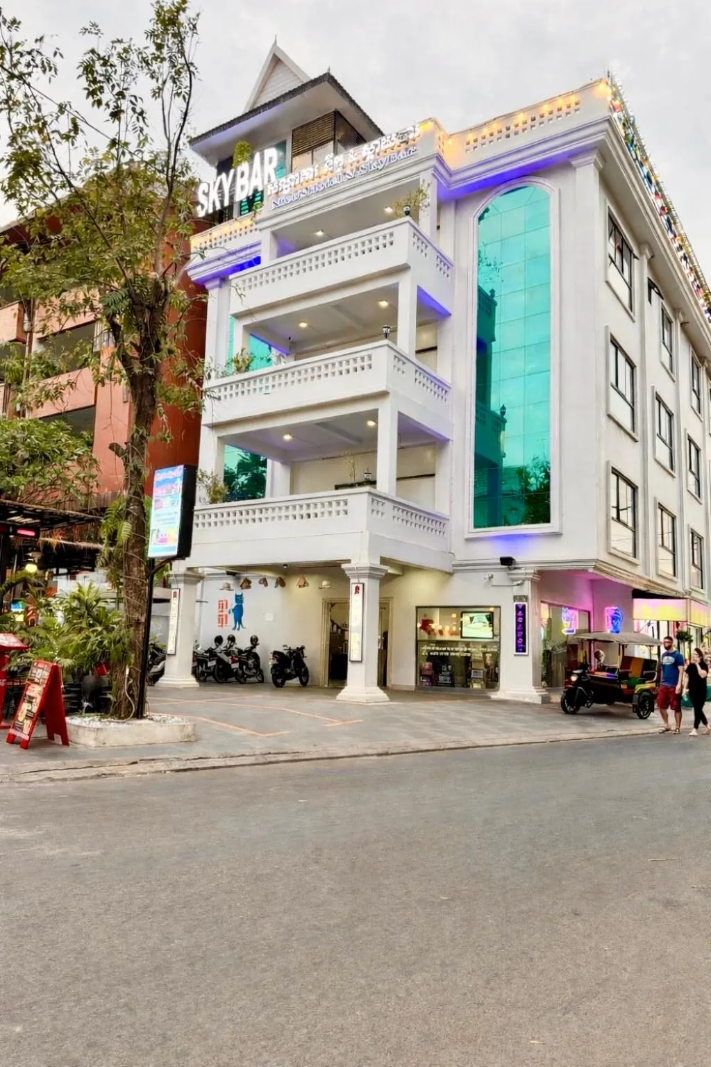 Property building in Nico’s Hotel and SkyBar