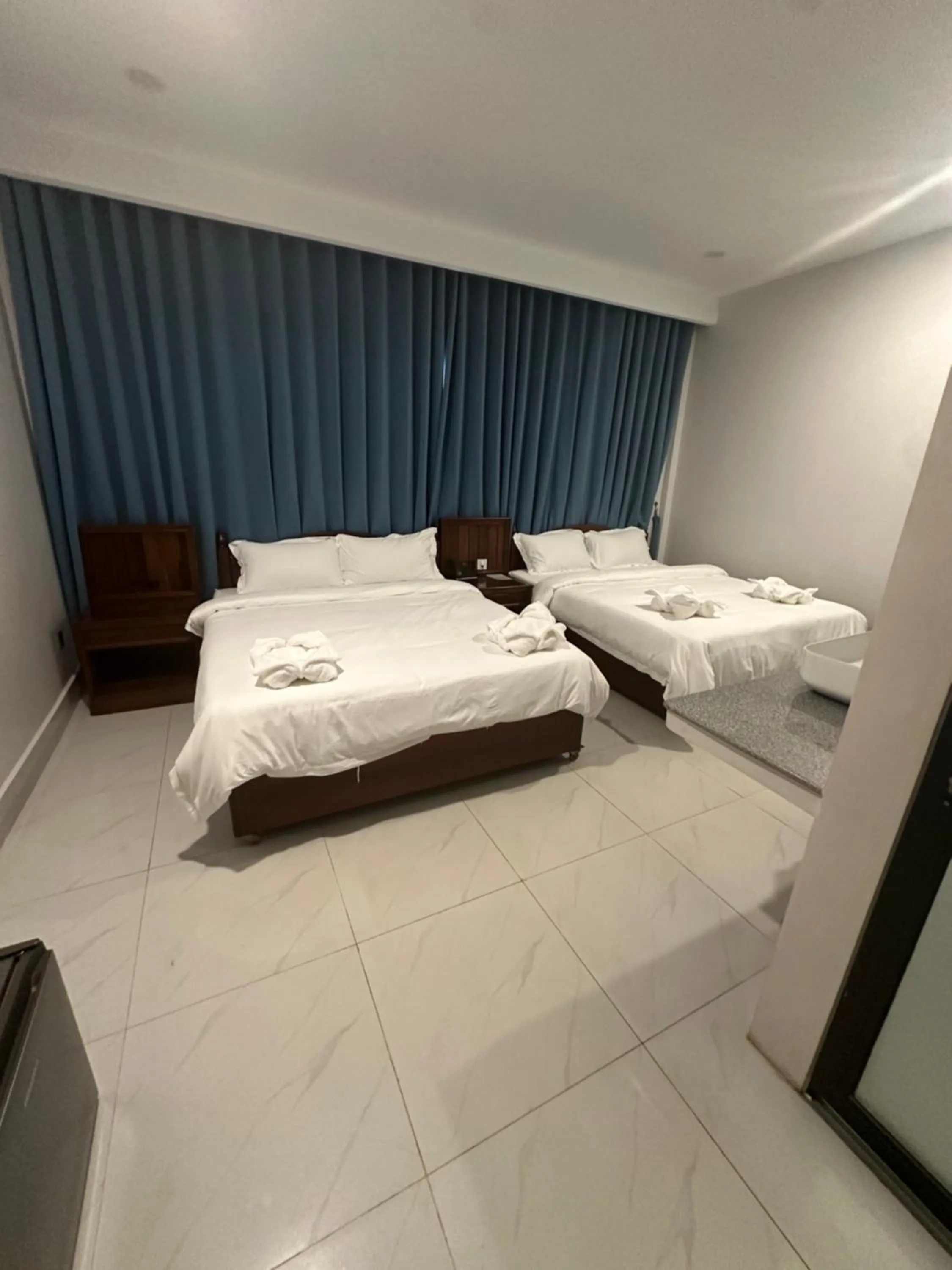 Bed in Nico’s Hotel and SkyBar