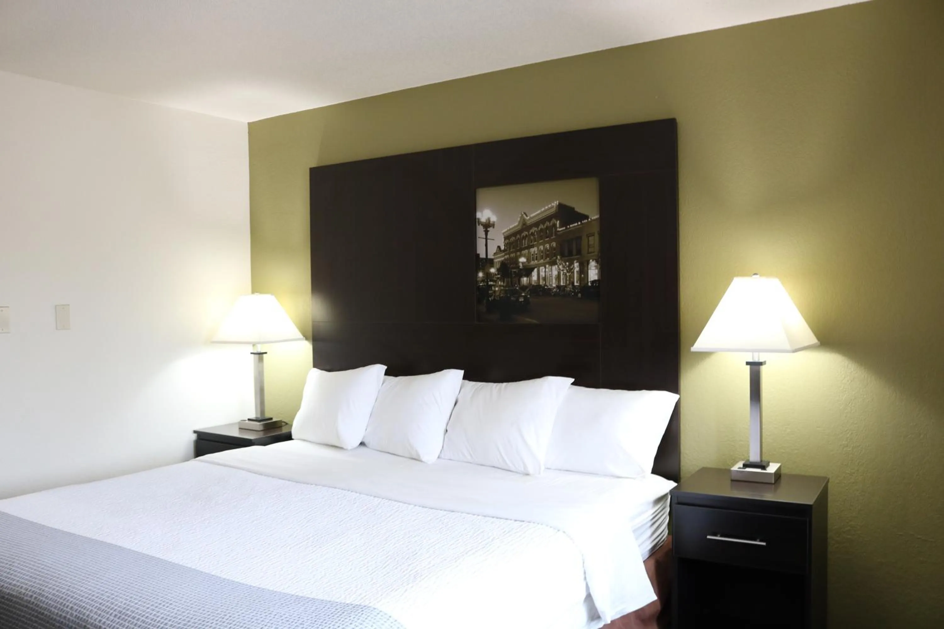 Bed in Super 8 by Wyndham La Crosse