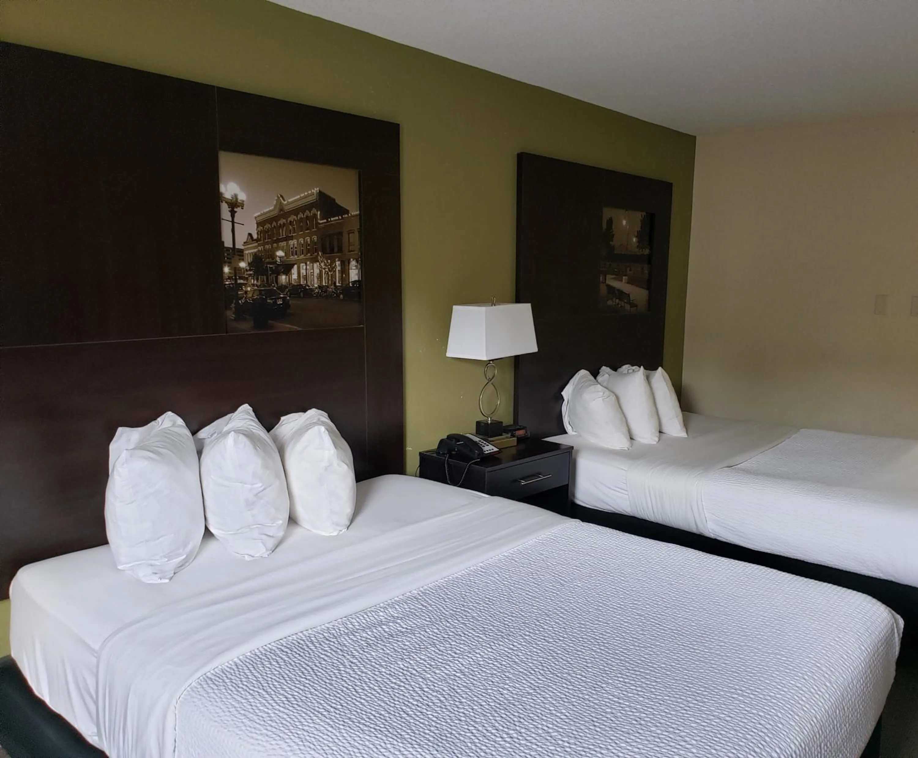 Bed in Super 8 by Wyndham La Crosse