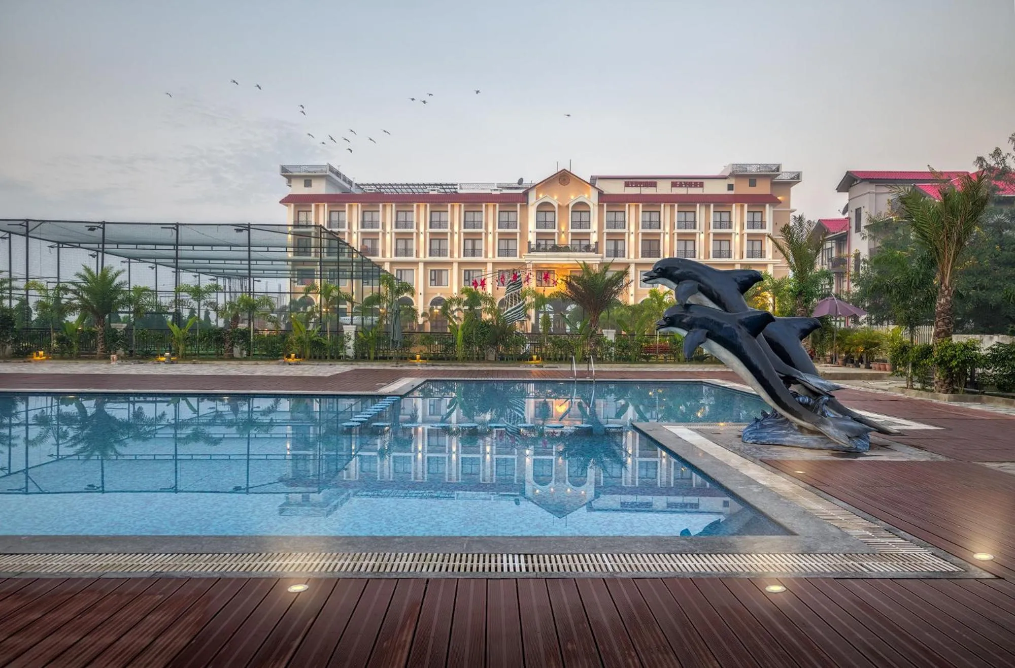 Pool view in Mystique Mayong Resort