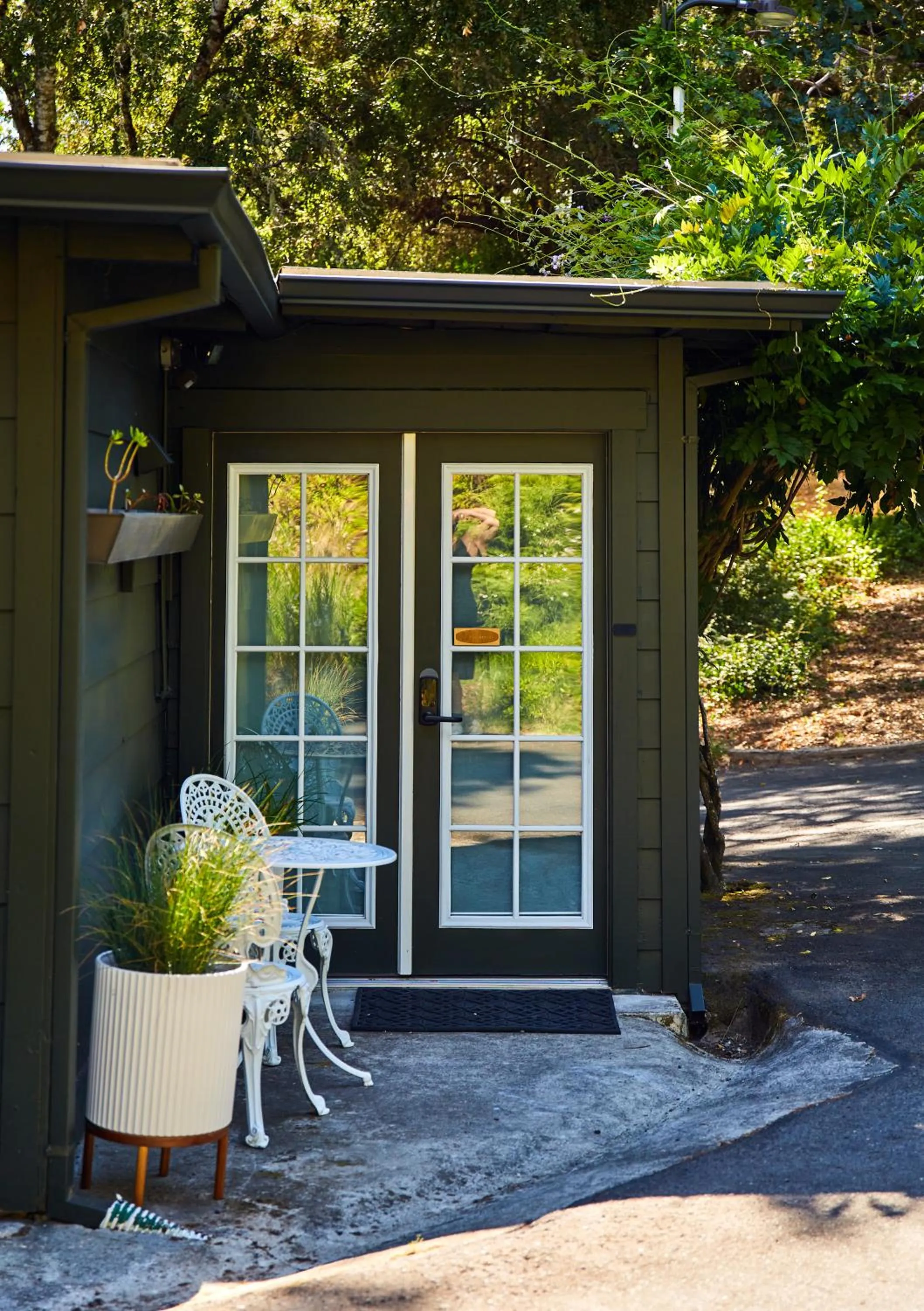 Patio in Mine and Farm, The Inn at Guerneville, CA