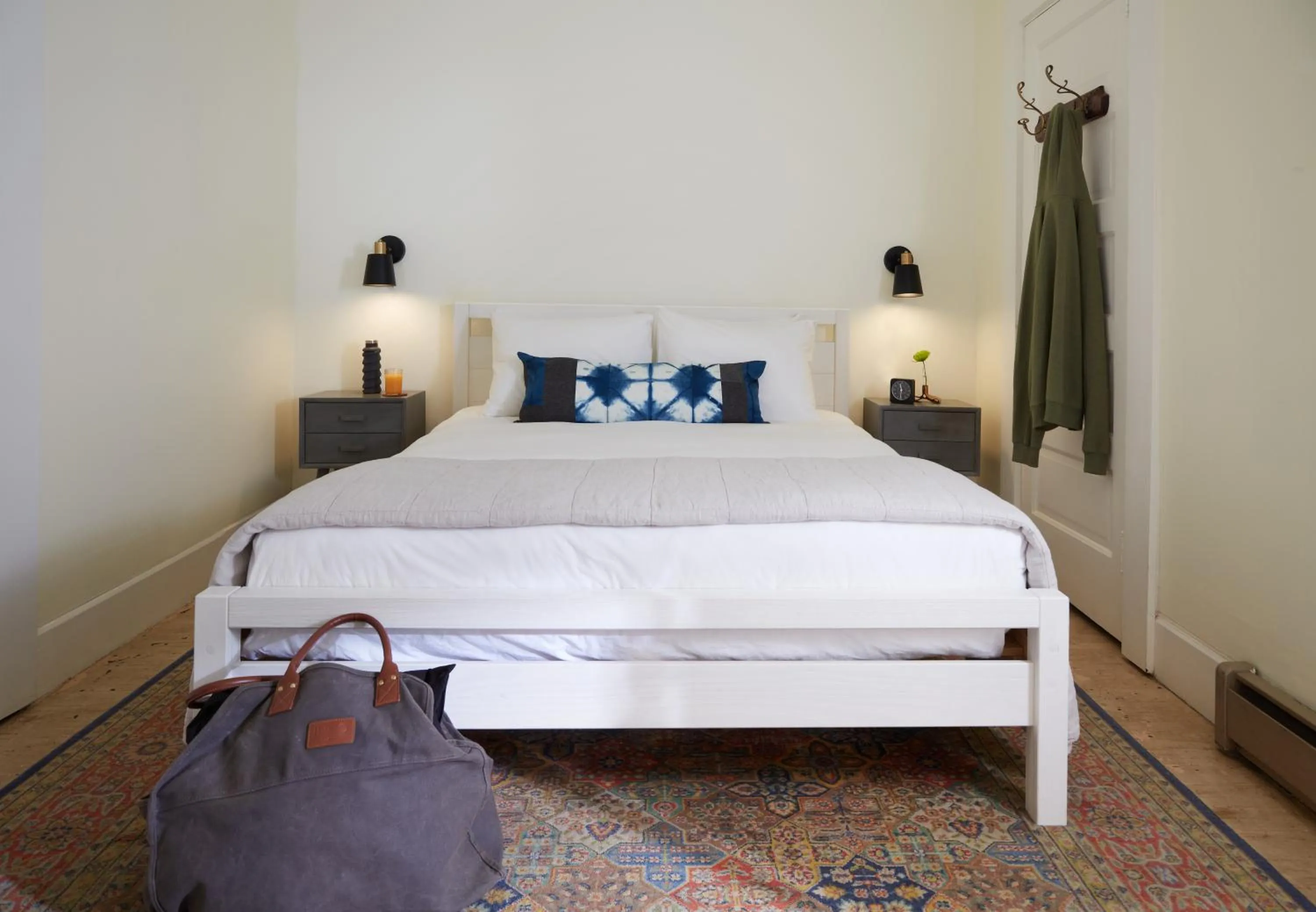 Bed in Mine and Farm, The Inn at Guerneville, CA