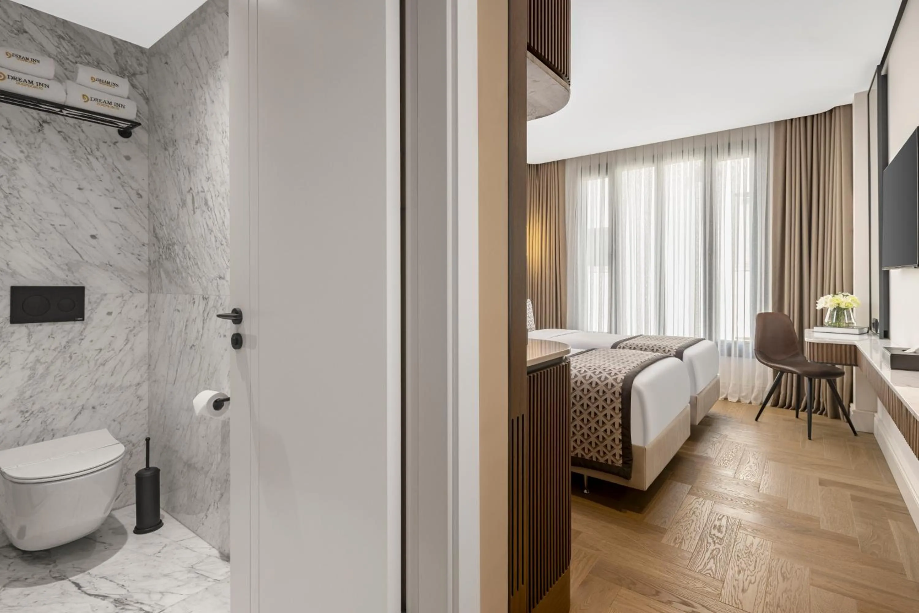 Toilet, Bed in Dream Inn Karaköy Bosphorus