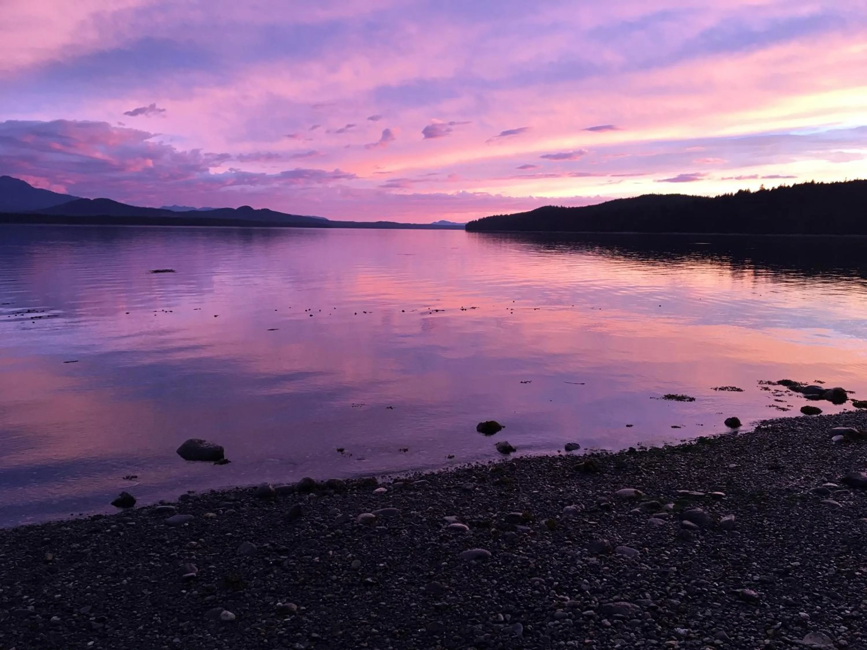 Sunset in Orca Lodge