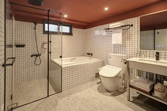 Shower in Red Dot Hotel