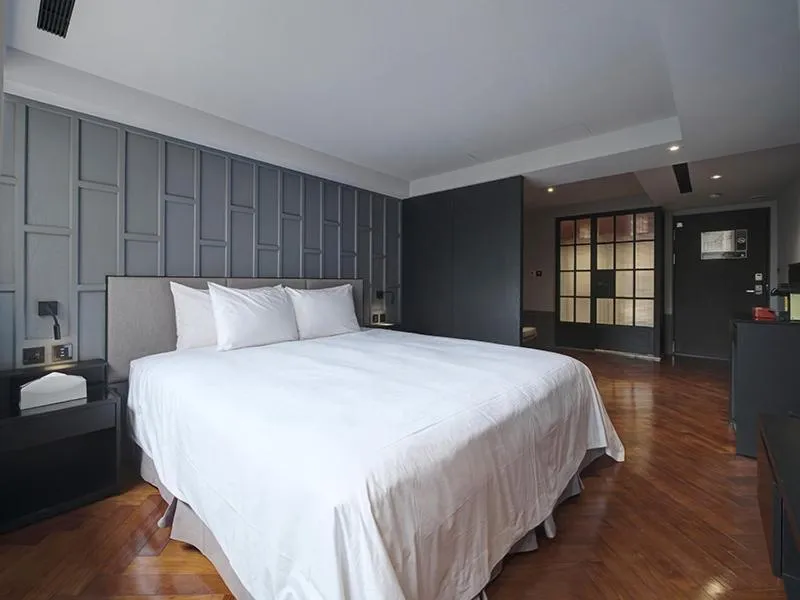 Bed in Red Dot Hotel