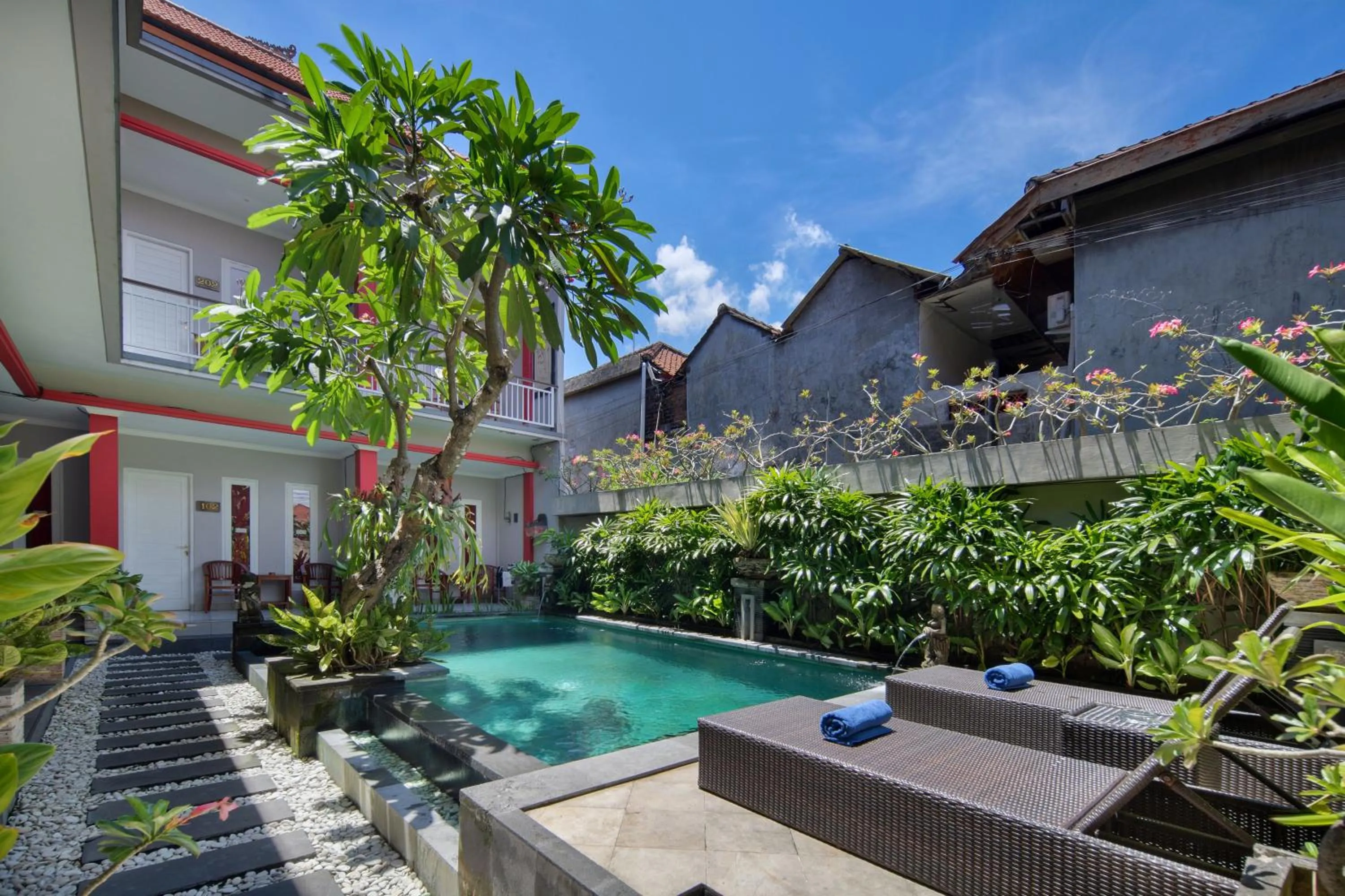 Swimming pool in Angkul Angkul Beach Inn Kuta by Kamara