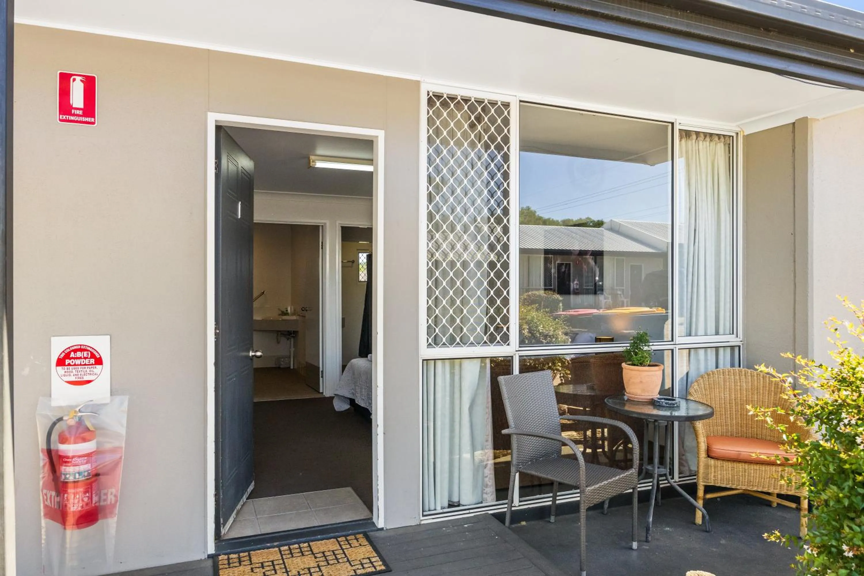 Patio in Alexander Motel