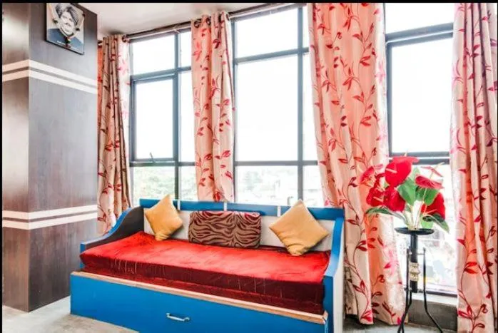 Seating area in Ushasree Residency