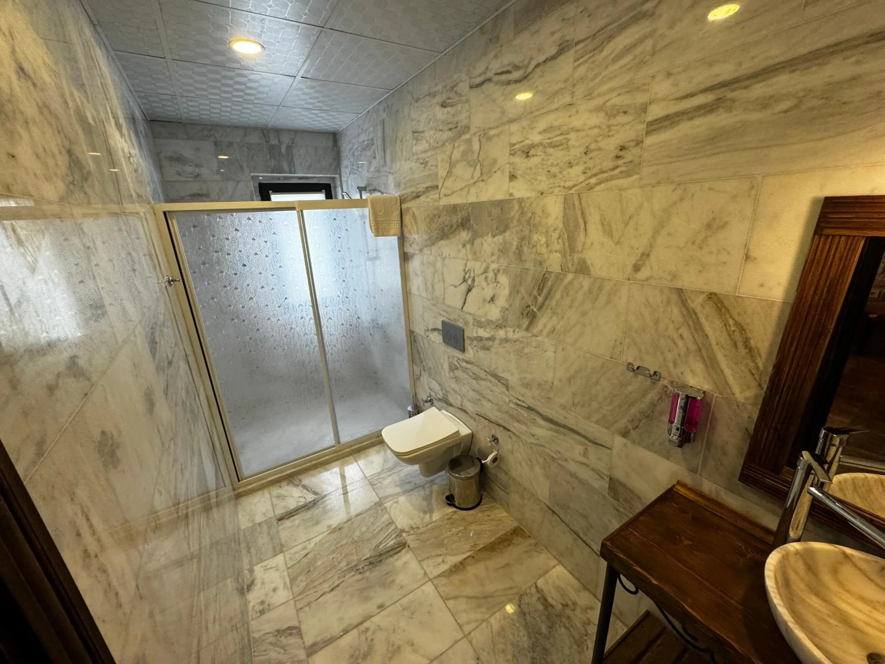 Shower in Rustic Caves