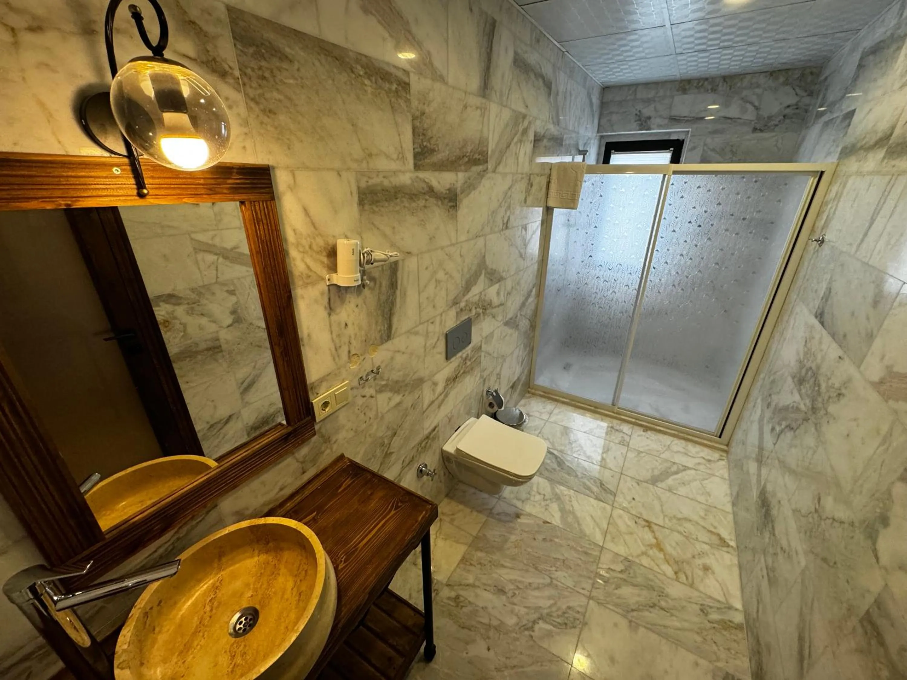 Shower in Rustic Caves